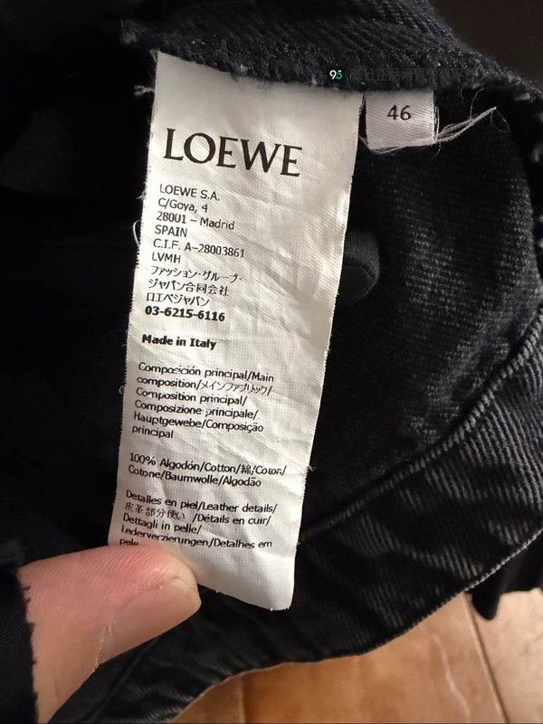 Loewe LOEWE FW24 Men's Washed Logo Denim Jacket Size US M / EU 48-50 / 2 - 2 Thumbnail