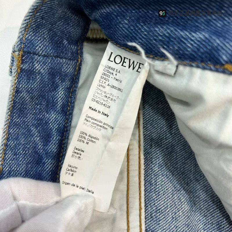 Loewe LOEWE Washed Denim Jeans with Logo Leather Patch Size US 30 / EU 46 - 8 Thumbnail