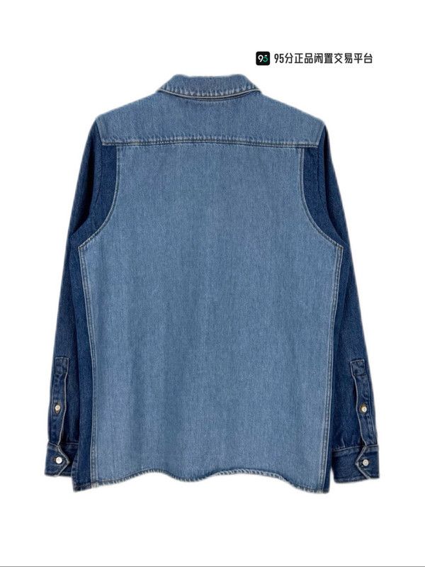 Loewe LOEWE FW21 Single-Breasted Patchwork Denim Shirt Size US S / EU 44-46 / 1 - 2 Thumbnail