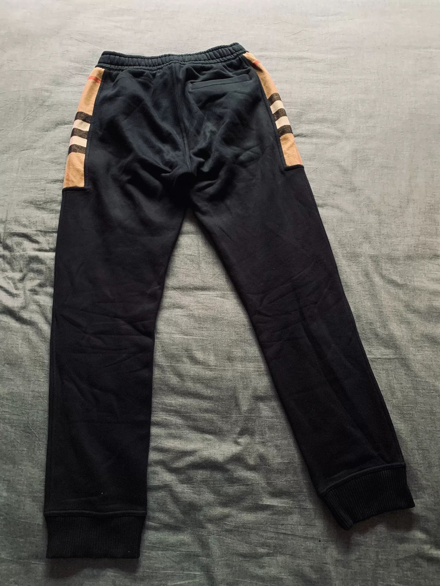 Burberry Burberry Side Logo Classic Check Spliced Sweatpants Size US 31 - 2 Thumbnail