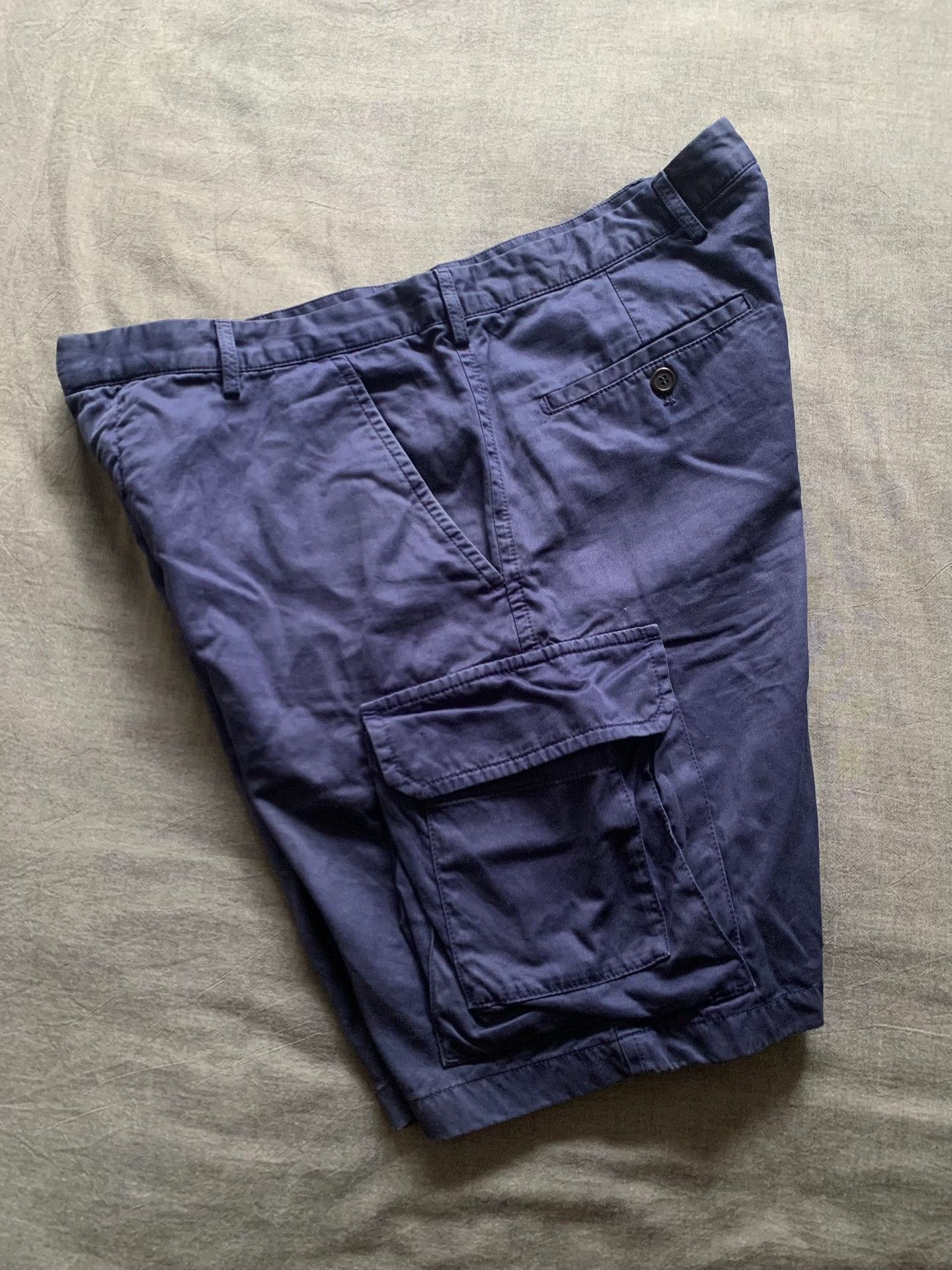 Prada Prada Dark Blue Cargo Shorts Size US 31 - 6 Thumbnail