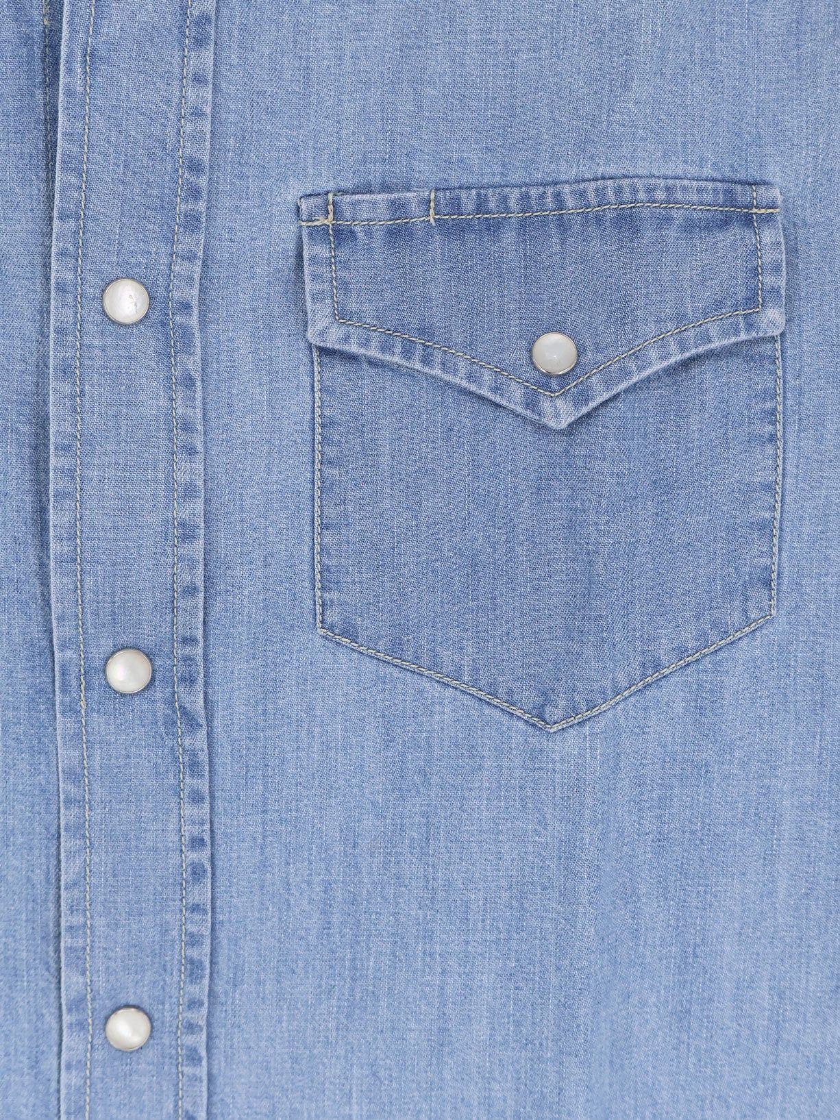 Brunello Cucinelli Denim Shirt Size US L / EU 52-54 / 3 - 3 Thumbnail