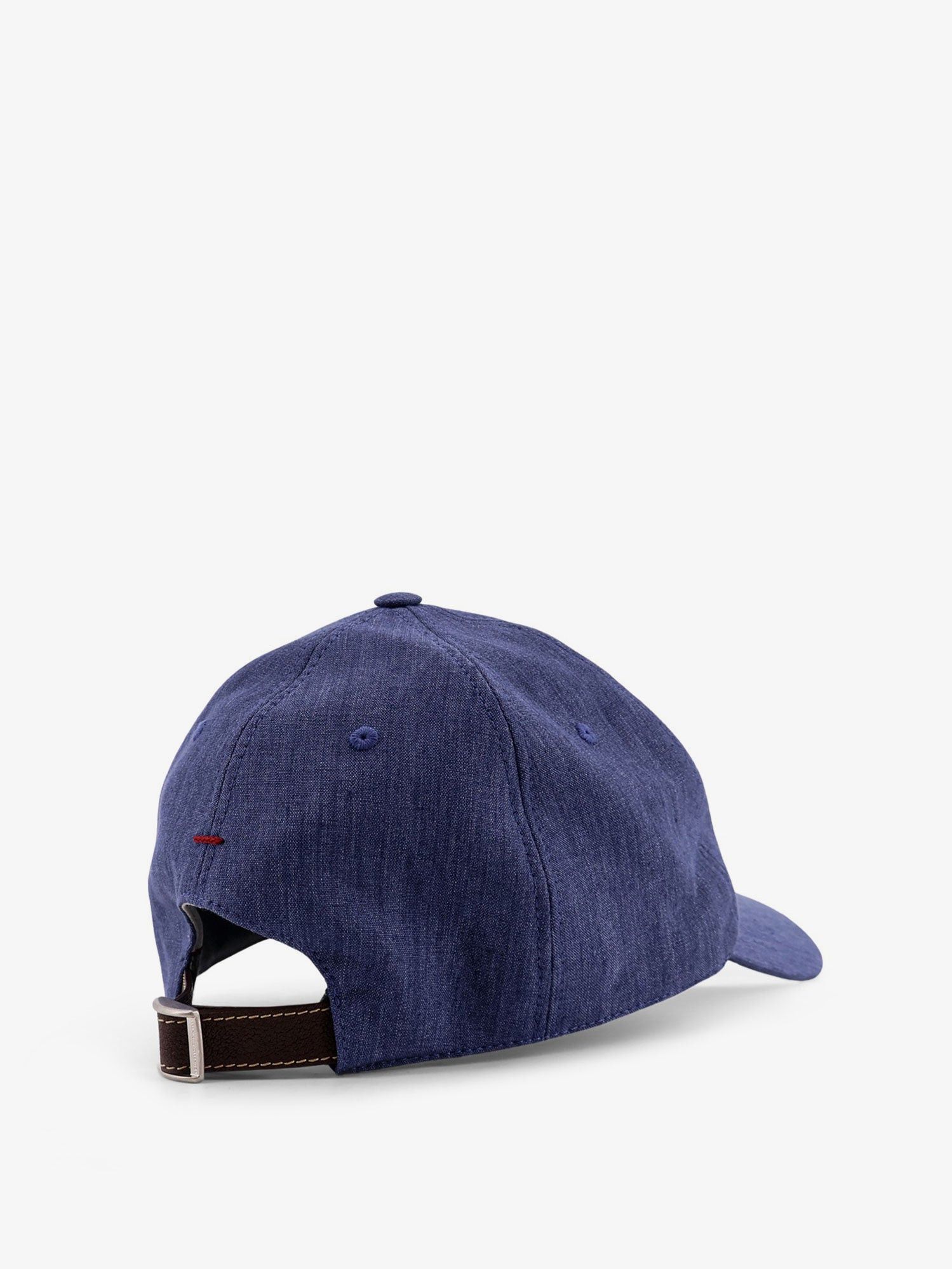 Brunello Cucinelli Denim Hat With Embroidered Logo On The Front Size ONE SIZE - 3 Thumbnail