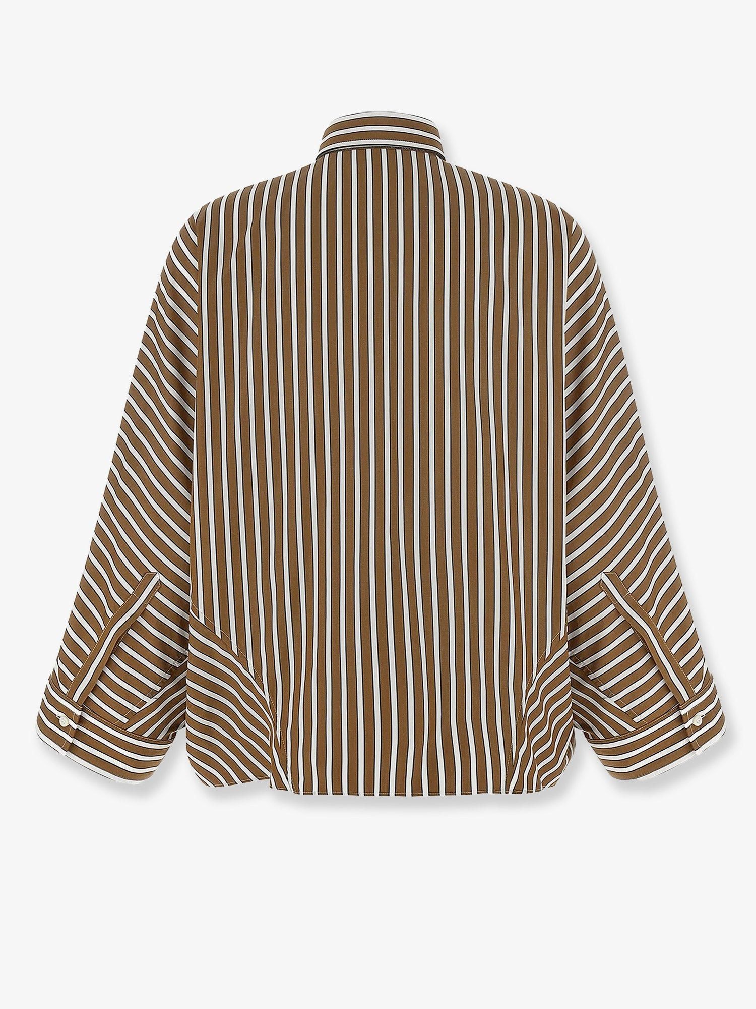 Brunello Cucinelli Striped Cotton Shirt Size S / US 4 / IT 40 - 2 Thumbnail