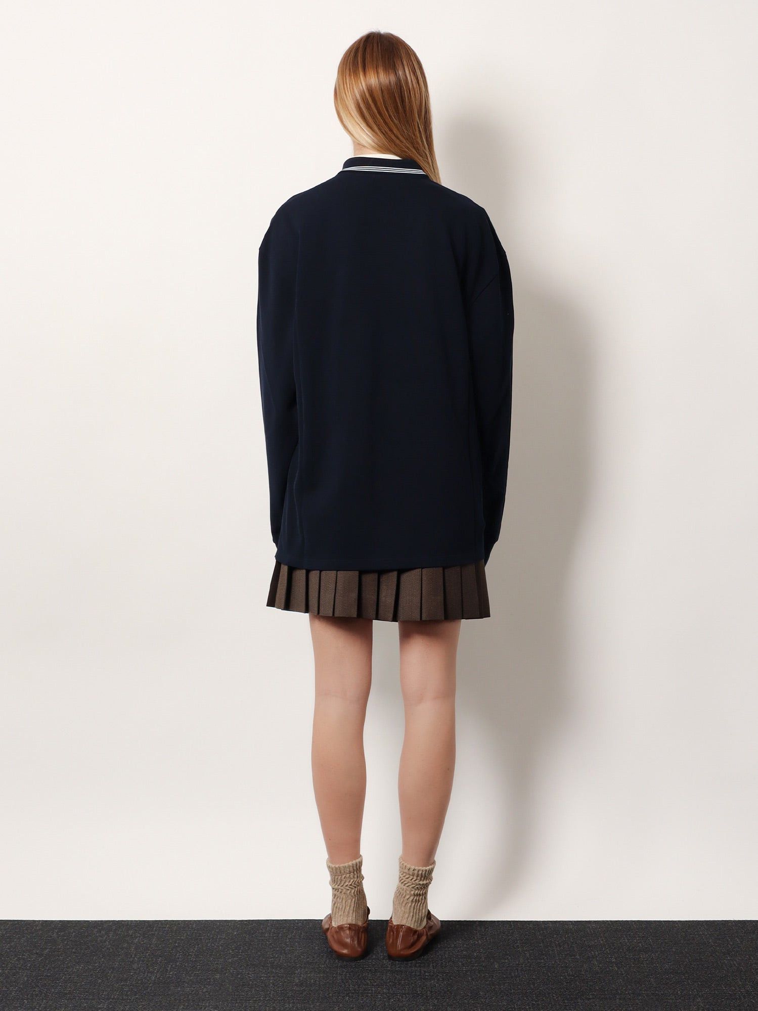 Miu Miu Cotton Polo Shirt With Asymmetric Metal Zip Detail Size M / US 6-8 / IT 42-44 - 5 Thumbnail