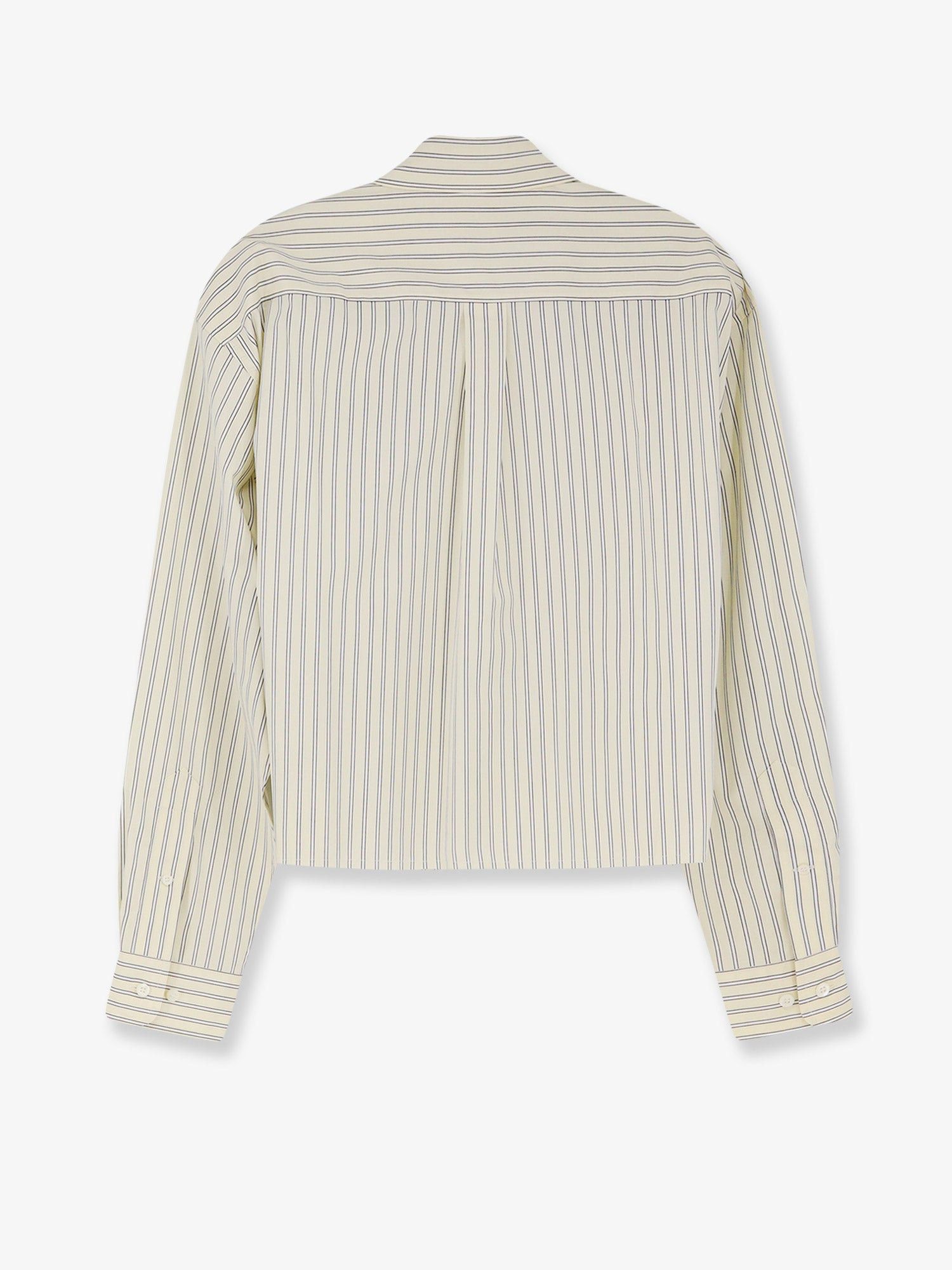 Miu Miu Striped Cotton Shirt Size S / US 4 / IT 40 - 2 Thumbnail