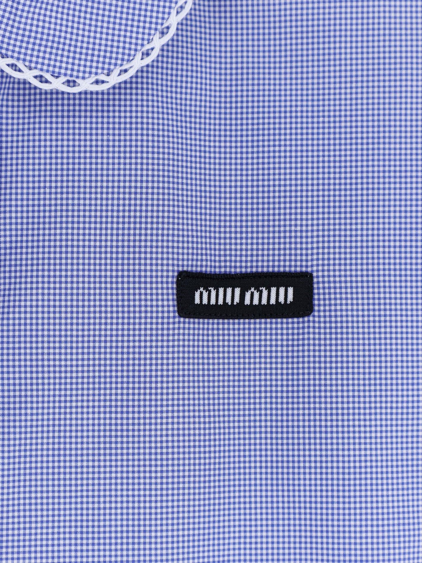 Miu Miu Vichy Cotton Shirt Size M / US 6-8 / IT 42-44 - 3 Thumbnail