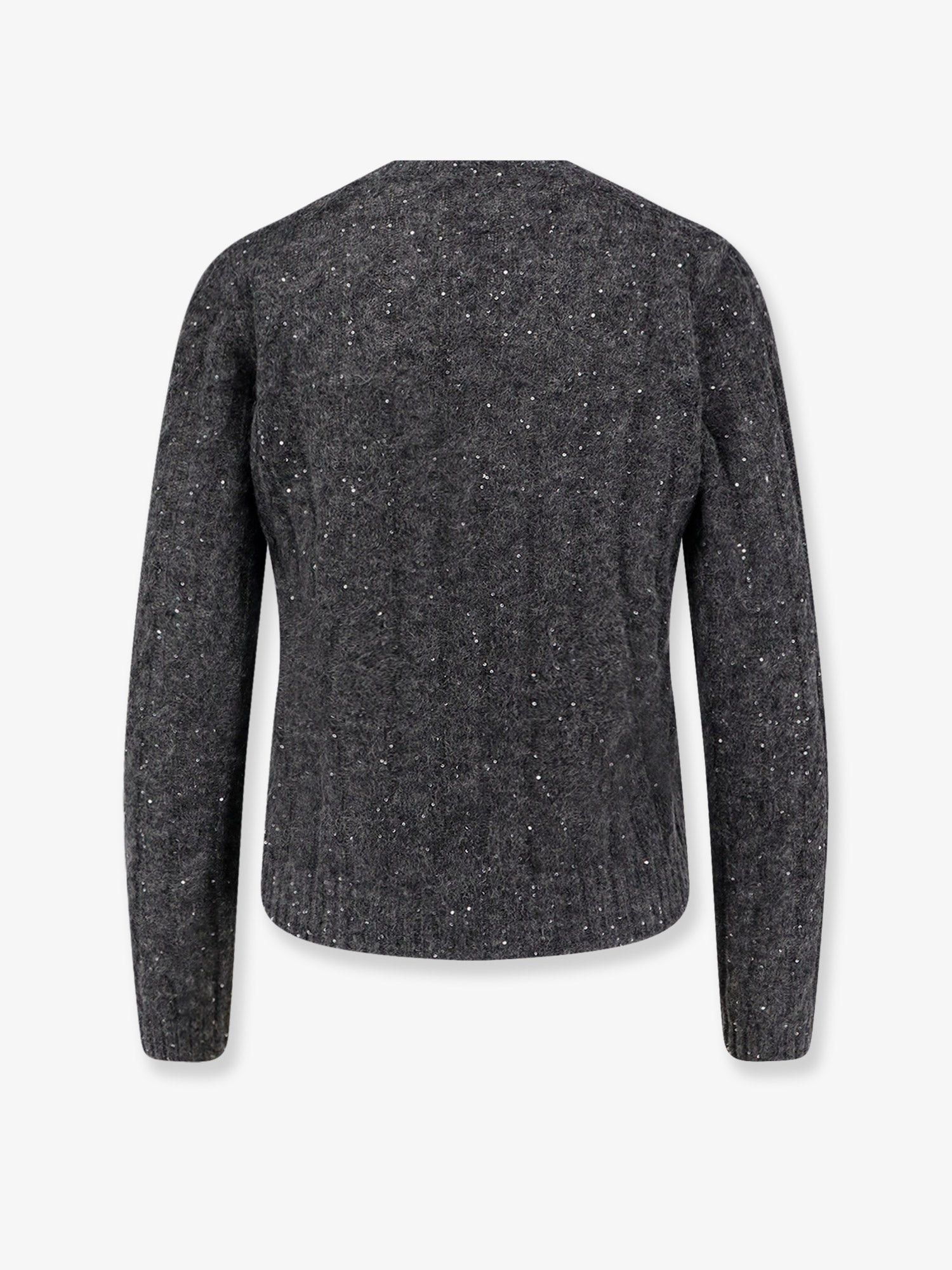 Brunello Cucinelli Wool Blend Sweater With All-Over Sequins Size L / US 10 / IT 46 - 5 Thumbnail