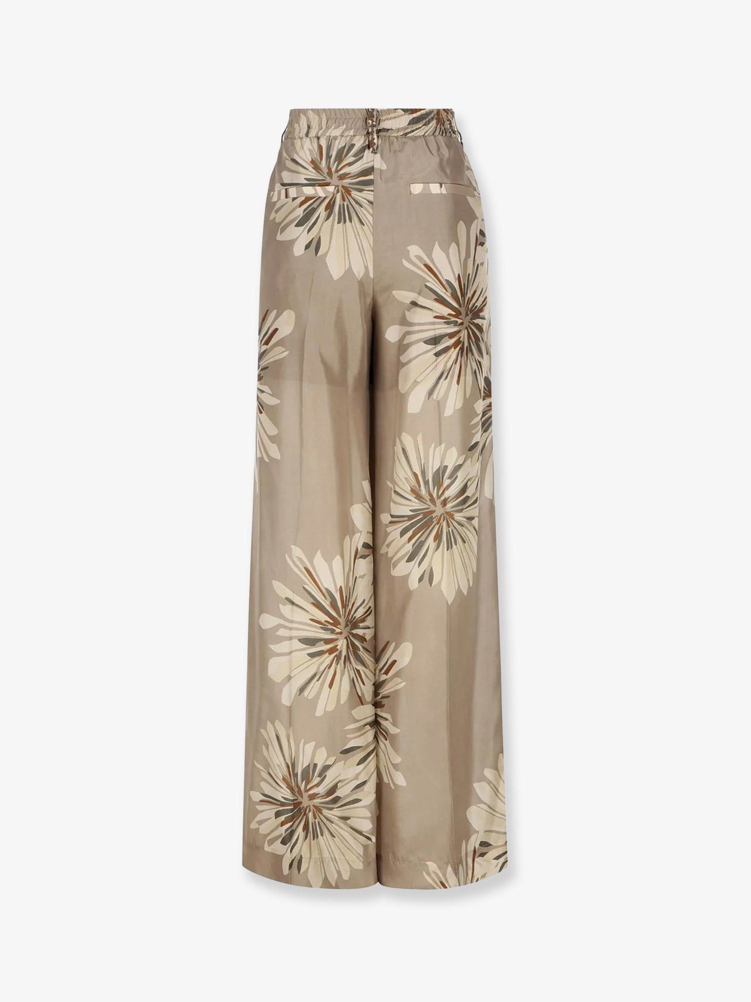 Brunello Cucinelli Printed Silk Trousers Size 28" / US 6 / IT 42 - 2 Thumbnail