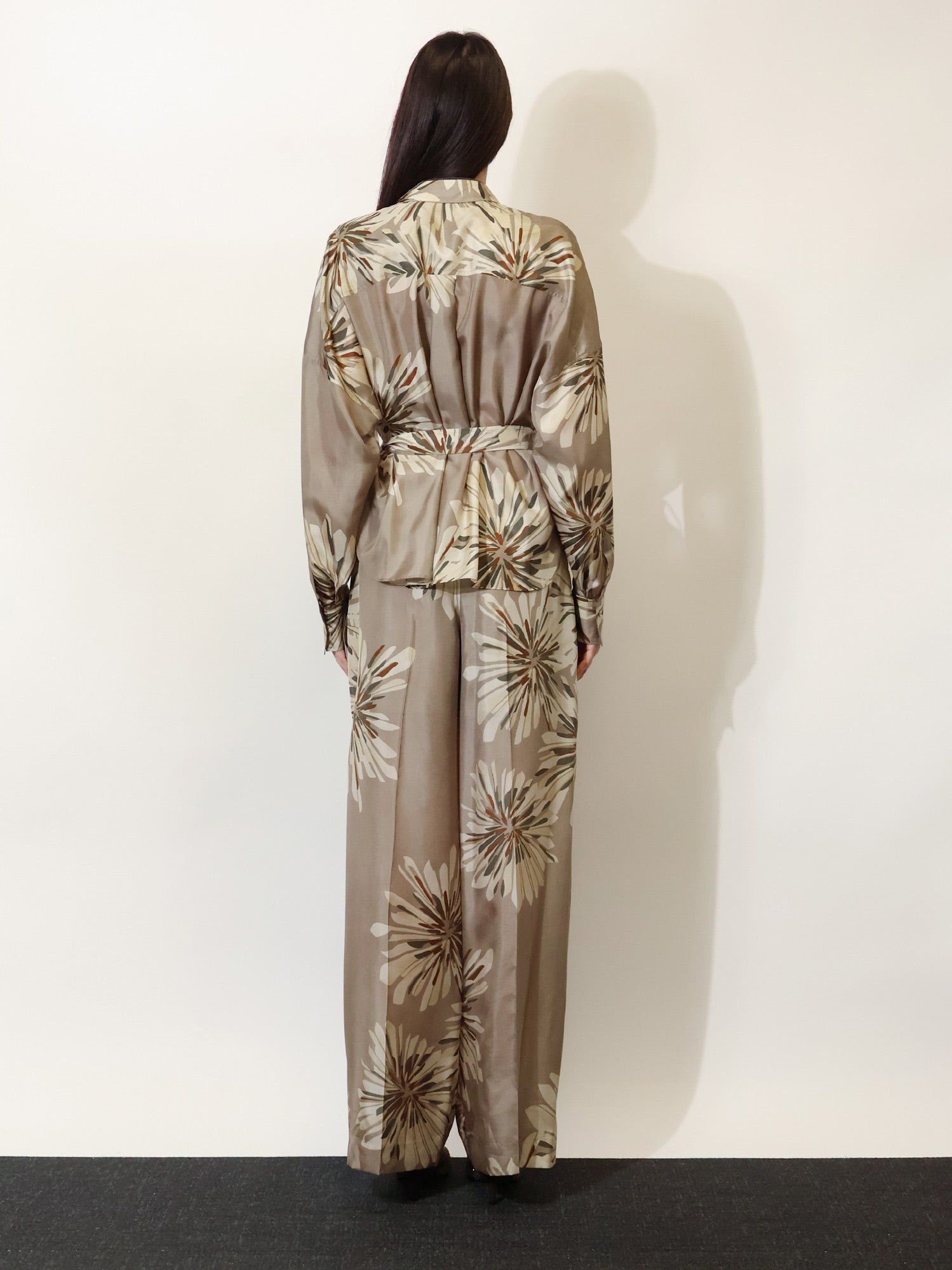 Brunello Cucinelli Silk Shirt With Belt Size XS / US 0-2 / IT 36-38 - 5 Thumbnail