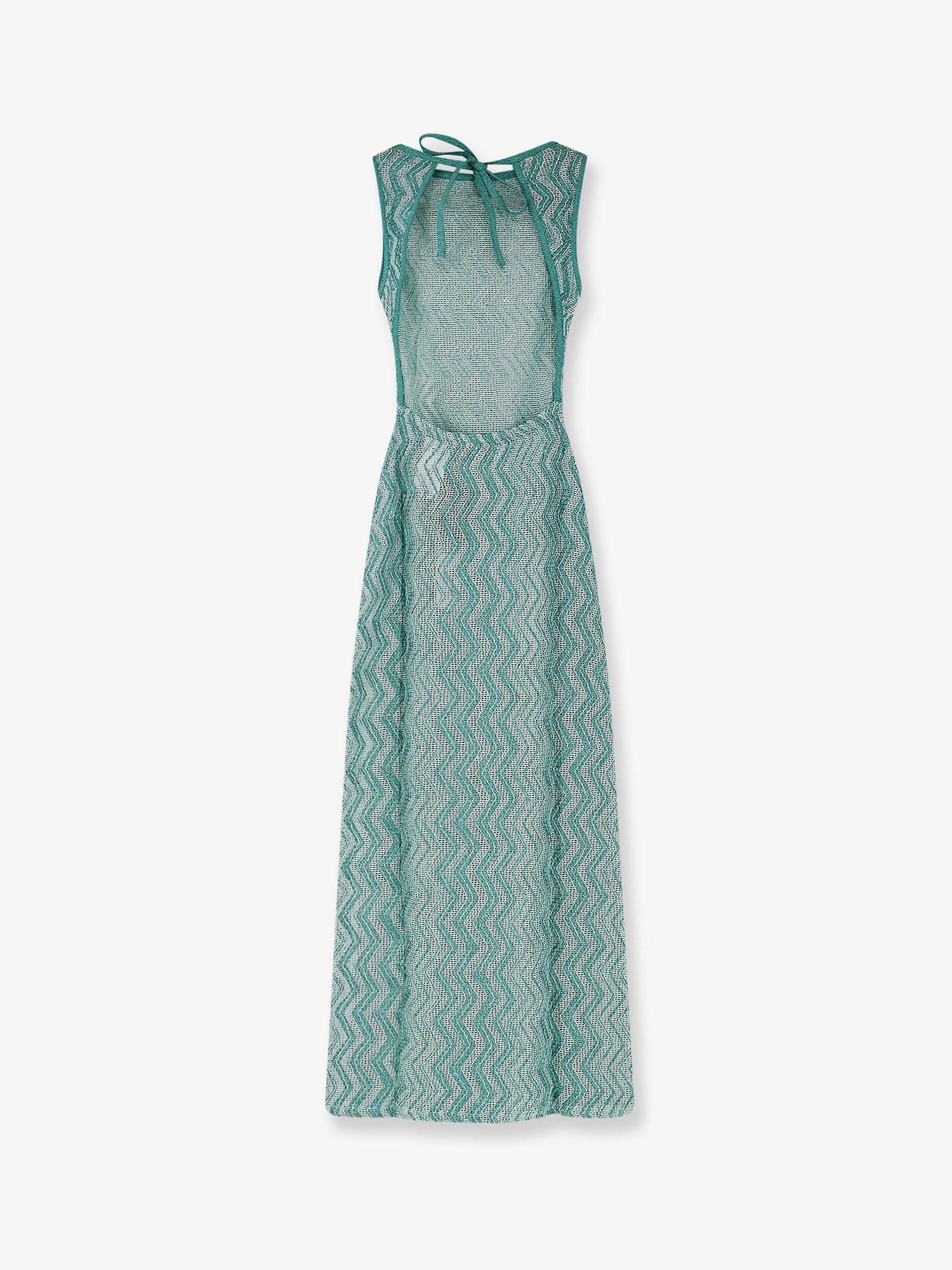 Missoni Laminated Viscose Long Dress Size M / US 6-8 / IT 42-44 - 2 Thumbnail