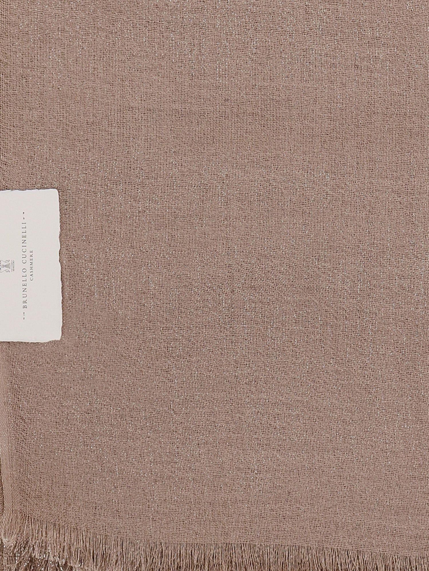 Brunello Cucinelli Cashmere And Silk Blend Scarf Size ONE SIZE - 3 Thumbnail