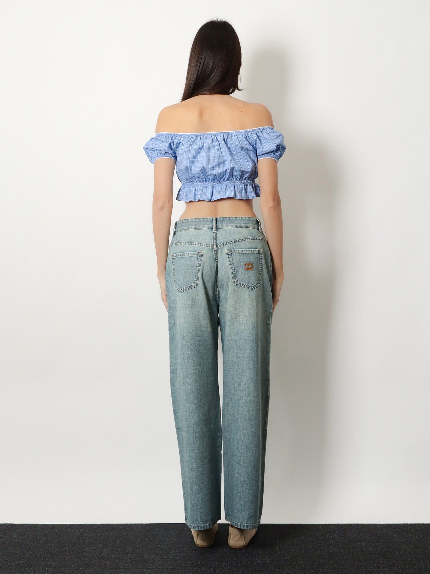 Miu Miu Striped Cotton Top Size XS / US 0-2 / IT 36-38 - 5 Thumbnail