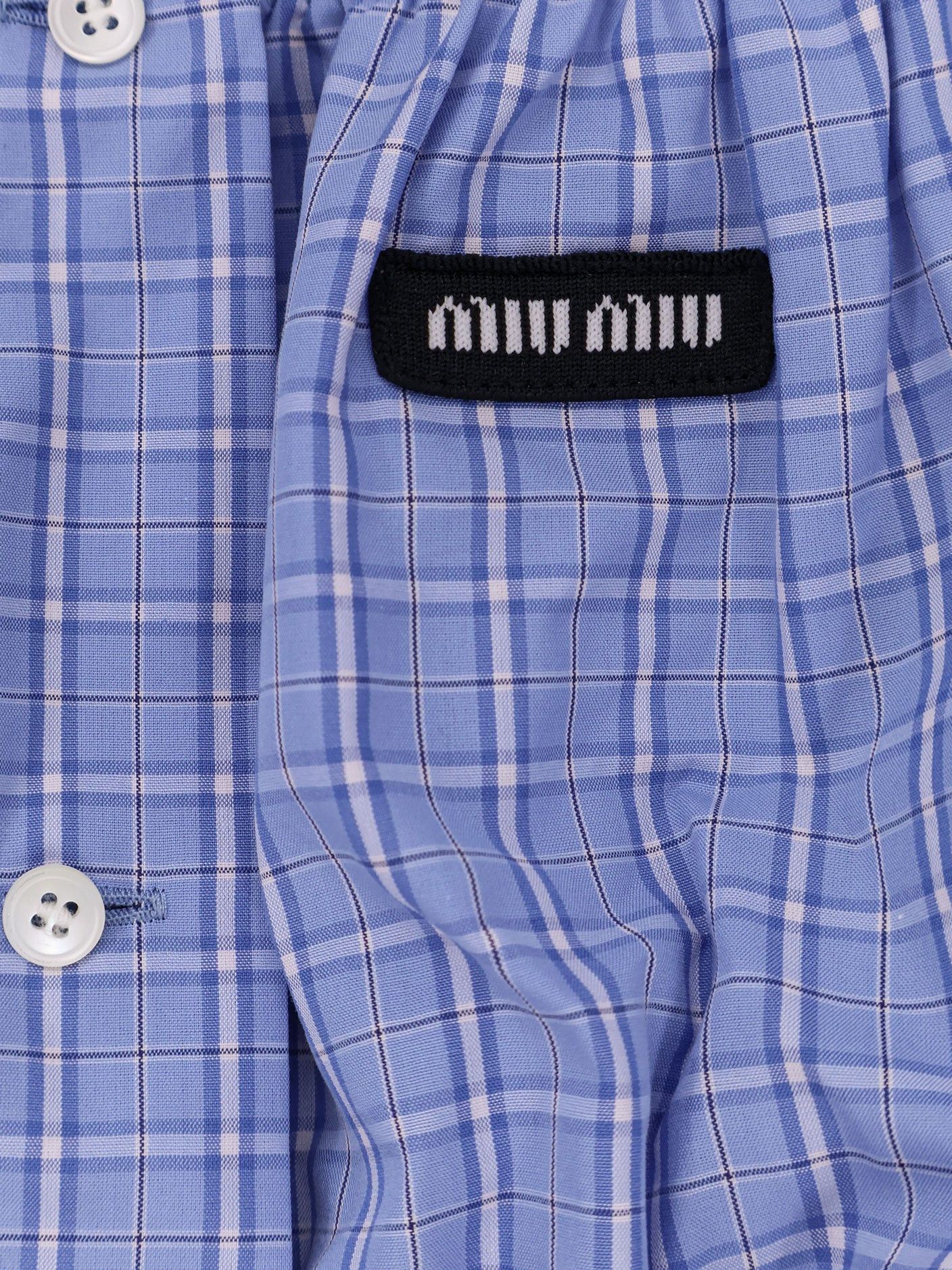 Miu Miu Striped Cotton Top Size S / US 4 / IT 40 - 3 Thumbnail