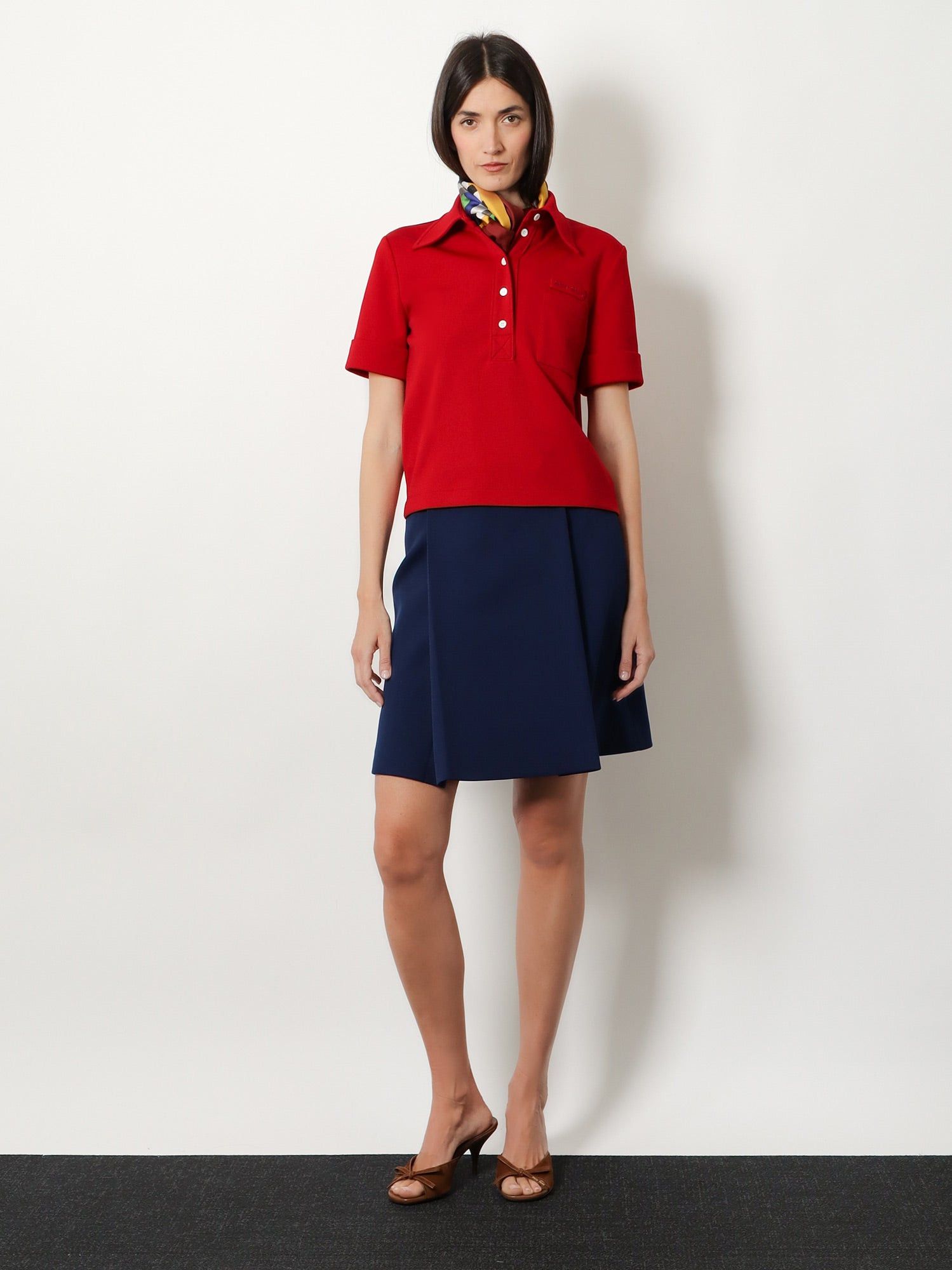 Miu Miu Polo Shirt With Lettering Logo Patch Size M / US 6-8 / IT 42-44 - 4 Thumbnail