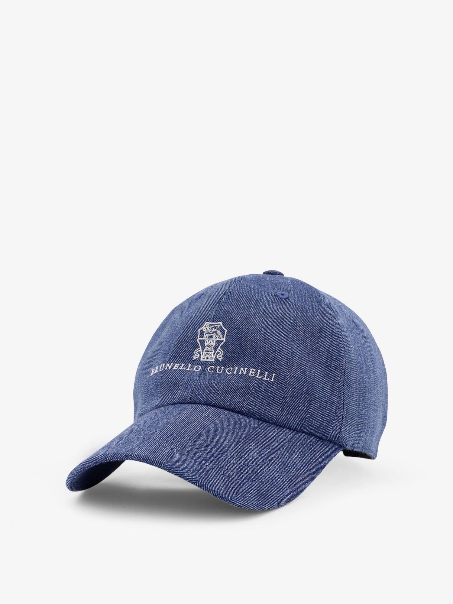 Brunello Cucinelli Linen And Virgin Wool Blend Hat With Embroidered Logo On The Front Size ONE SIZE - 2 Thumbnail