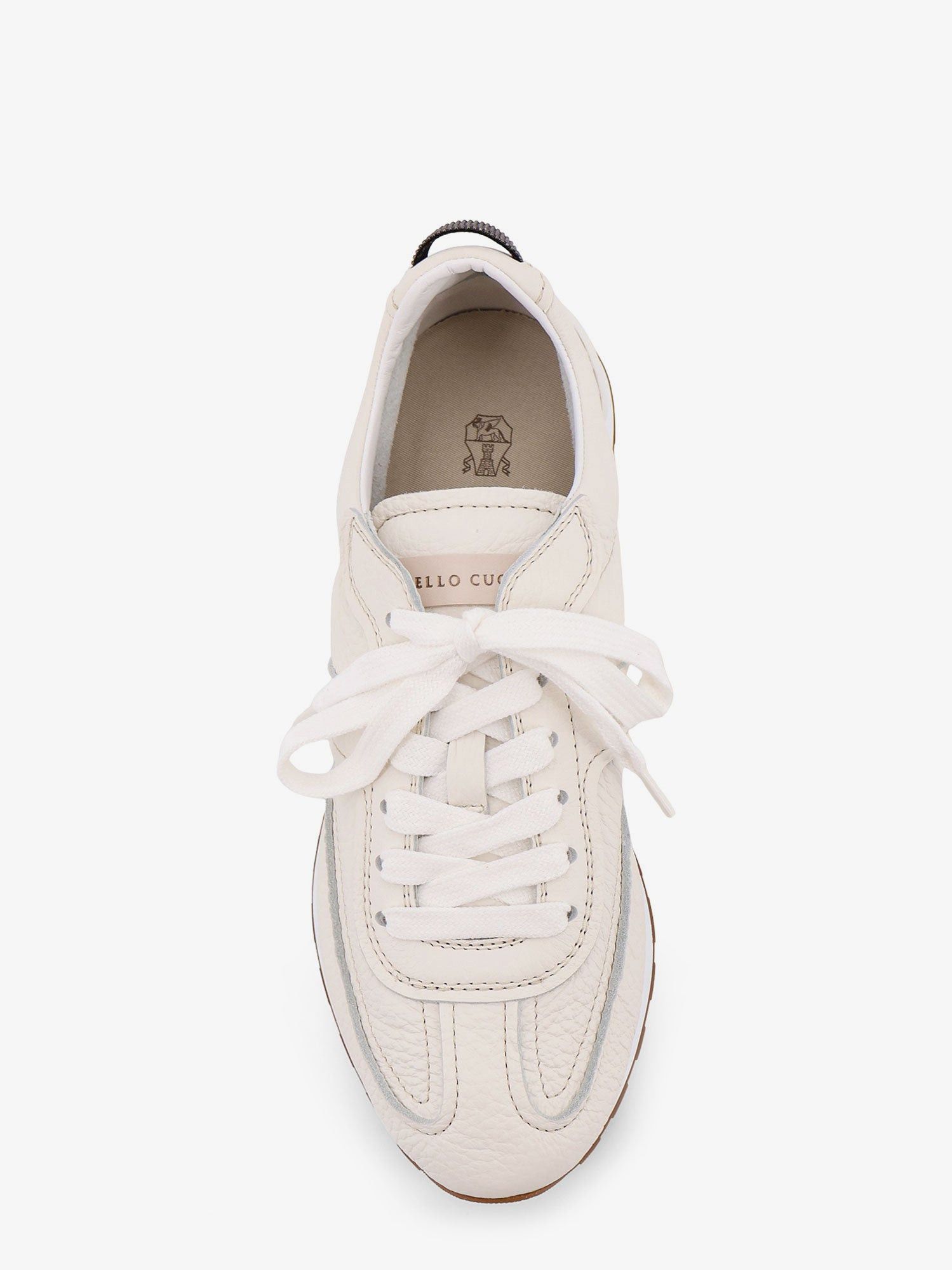 Brunello Cucinelli Leather Sneakers With Monili On The Back Size US 8 / IT 38 - 5 Thumbnail