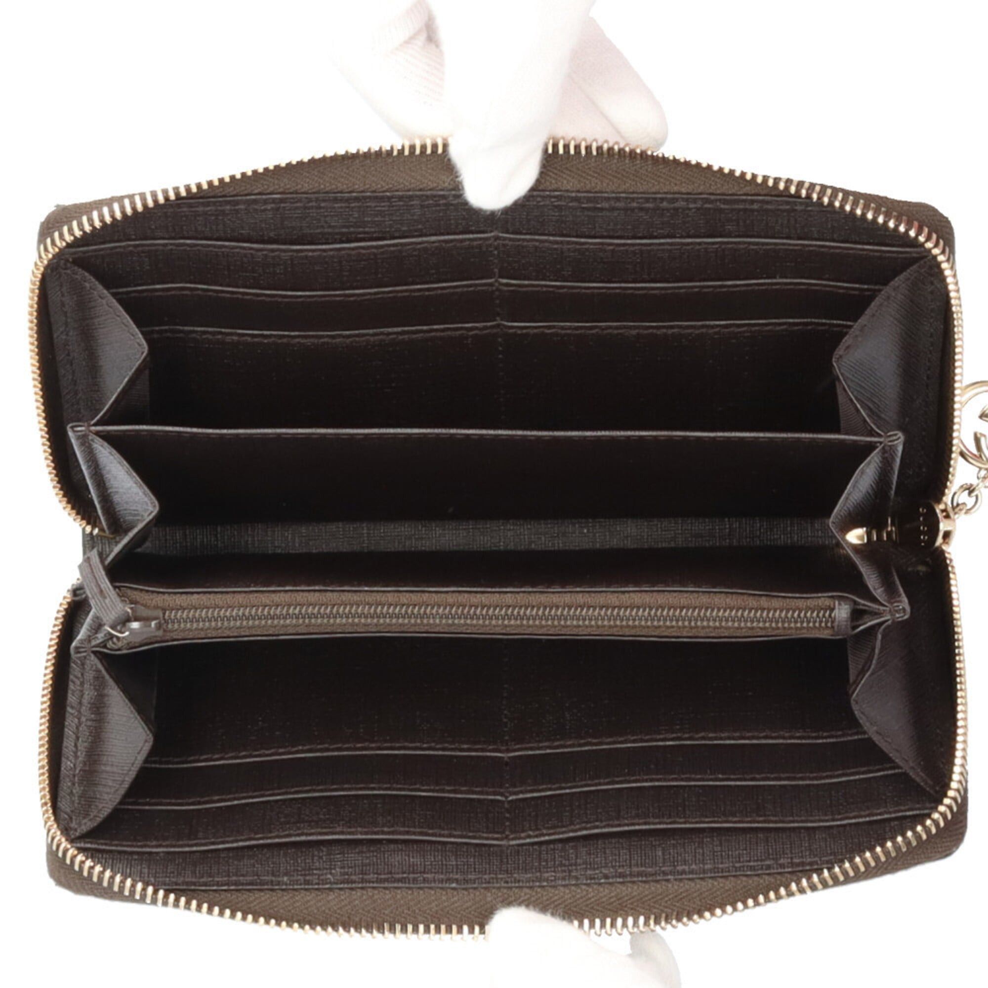 Gucci Gucci Interlocking G Long Wallet, GG Supreme Canvas 307982, Women's GUCCI Size ONE SIZE - 6 Thumbnail