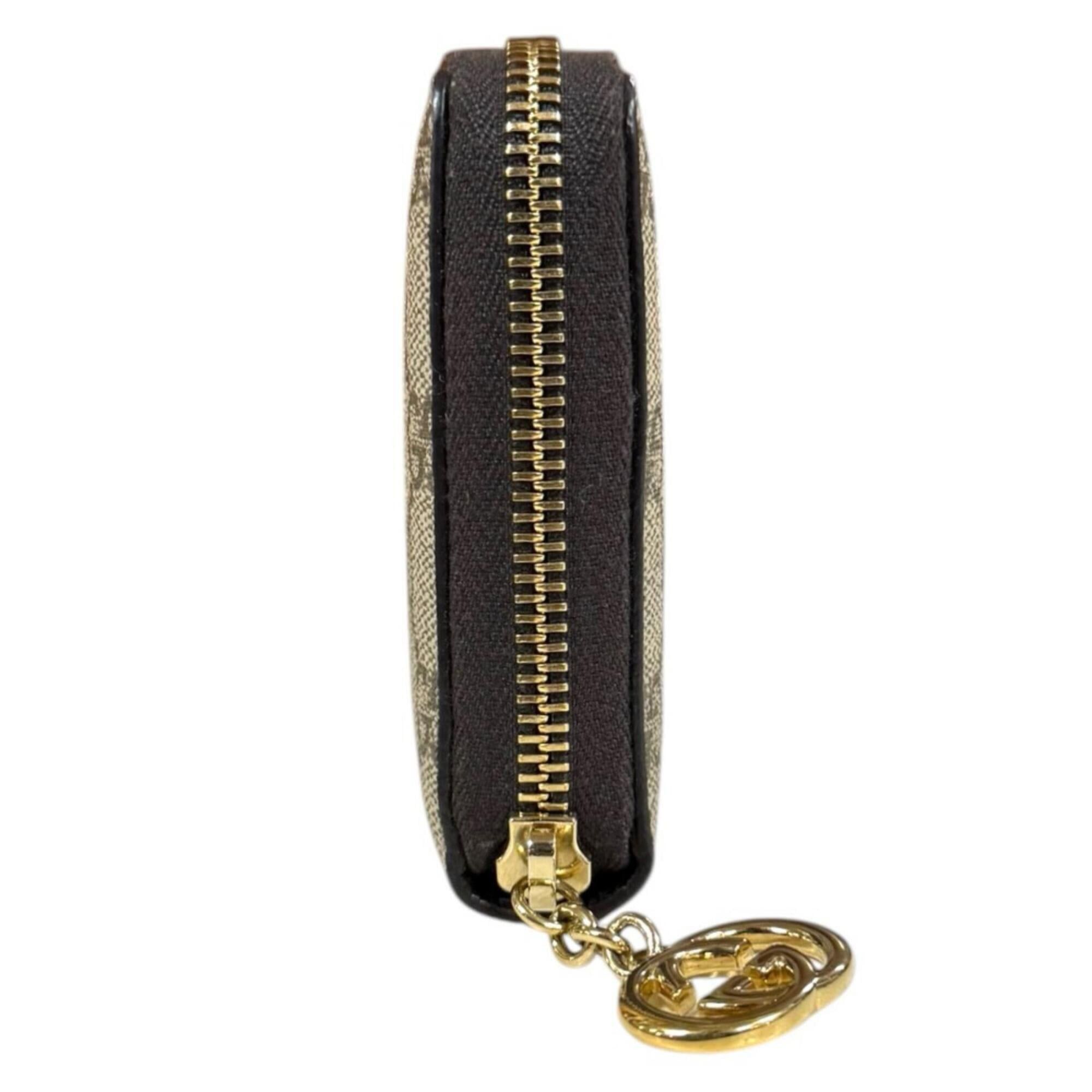 Gucci Gucci Interlocking G Long Wallet, GG Supreme Canvas 307982, Women's GUCCI Size ONE SIZE - 3 Thumbnail