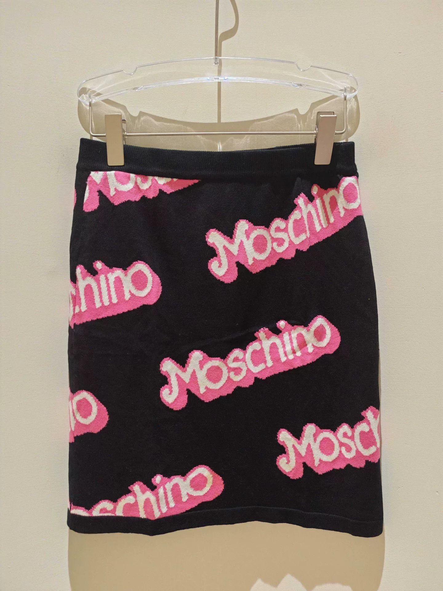 Moschino Moschino Black Knit Crop Top Skirt Set Size M / US 6-8 / IT 42-44 - 6 Thumbnail