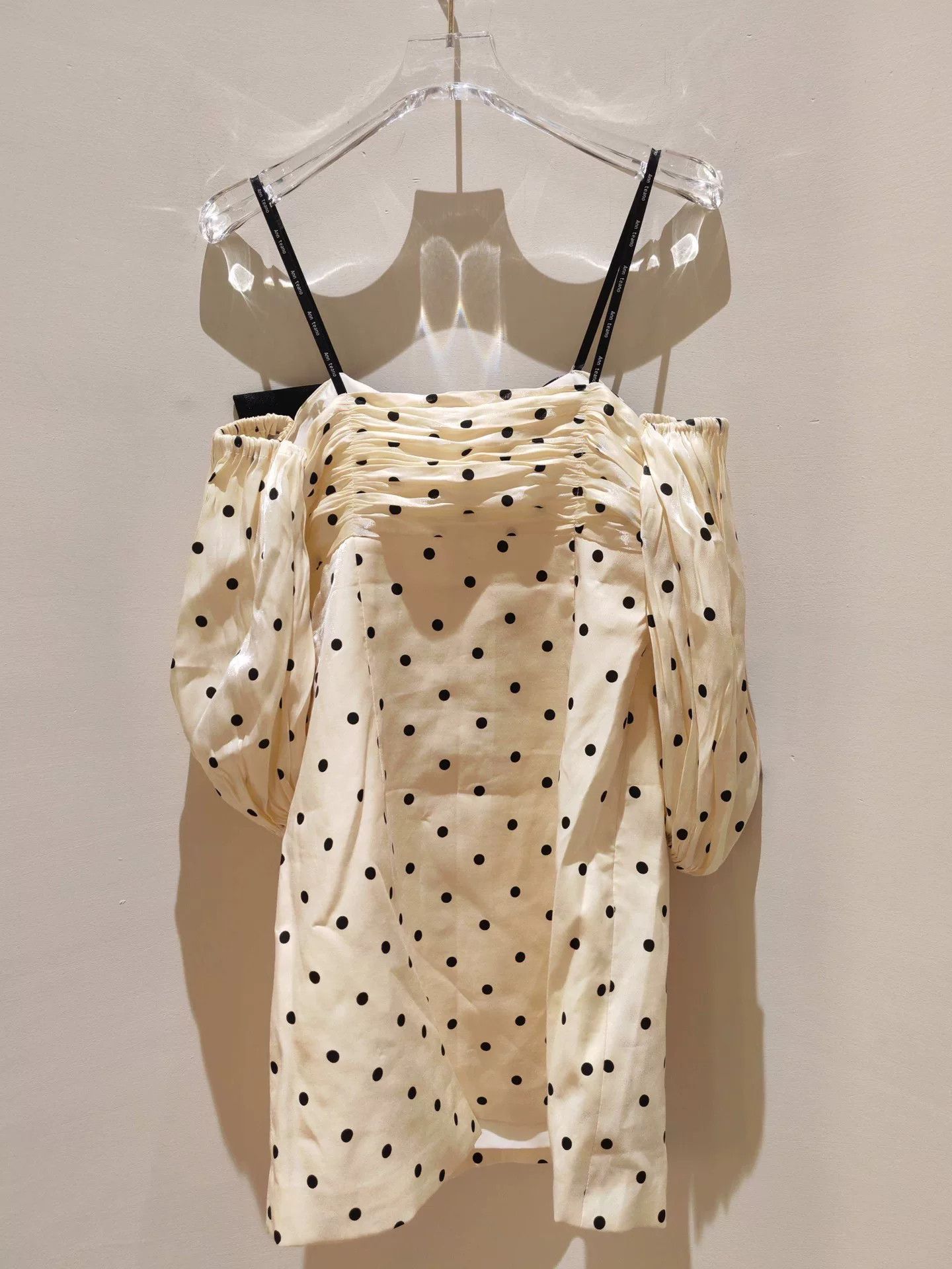 Other Ann Teano Polka Dot Off-Shoulder Dress Size S / US 4 / IT 40 - 2 Thumbnail