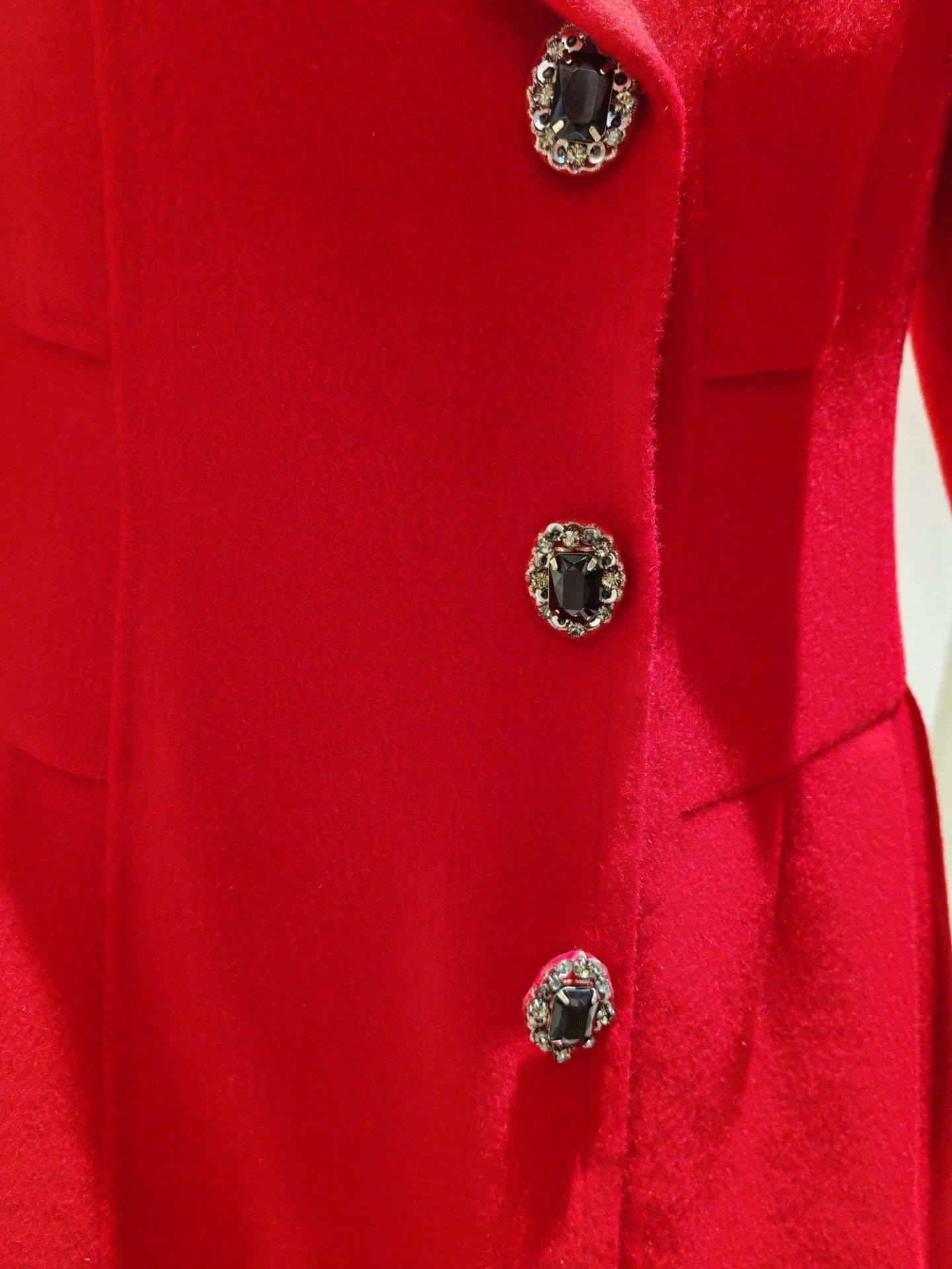 Other SJ Red Woolen Coat Size M / US 6-8 / IT 42-44 - 5 Thumbnail