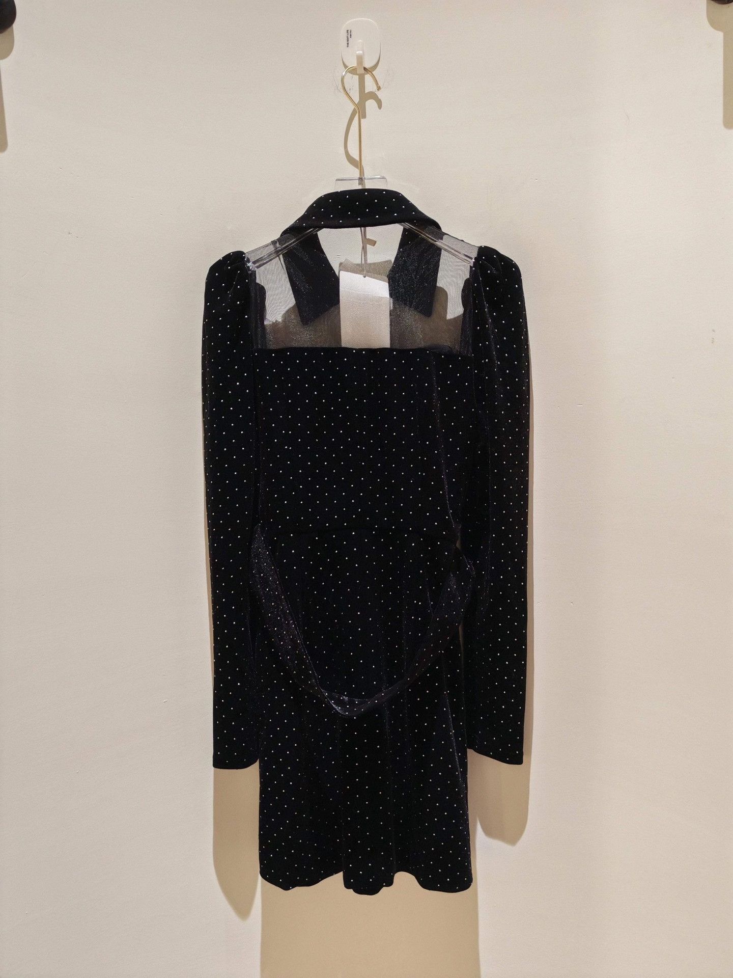 Other EIMISMOSOL Polka Dot Velvet Dress Size S / US 4 / IT 40 - 2 Thumbnail