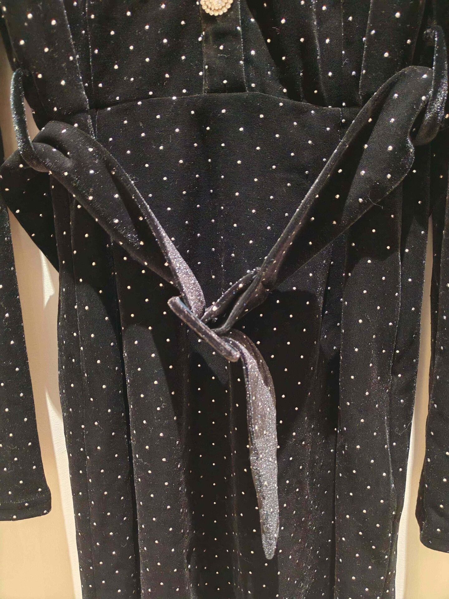 Other EIMISMOSOL Polka Dot Velvet Dress Size S / US 4 / IT 40 - 4 Thumbnail