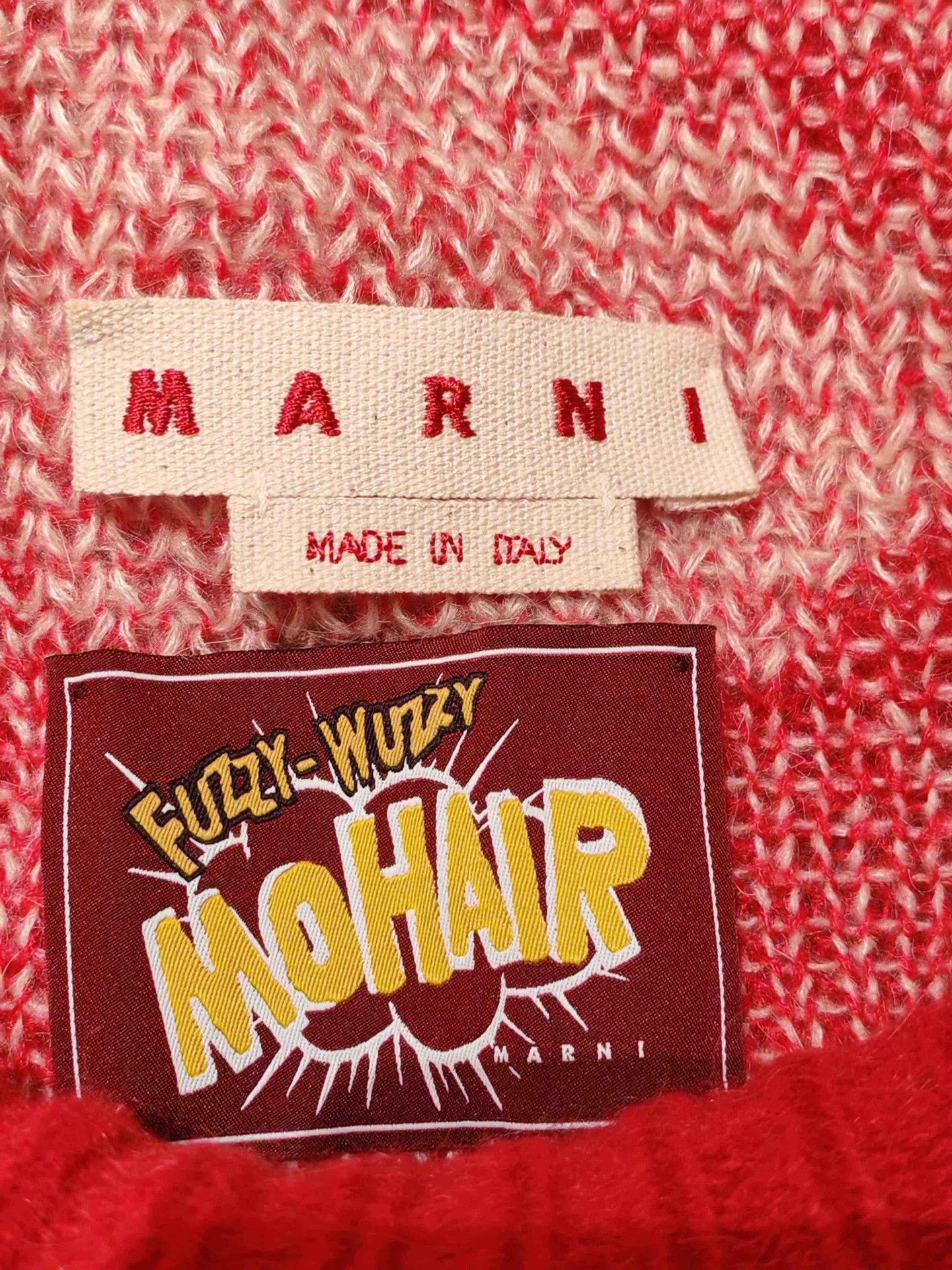 Marni MARNI Red Mohair Sweater Size M / US 6-8 / IT 42-44 - 3 Thumbnail