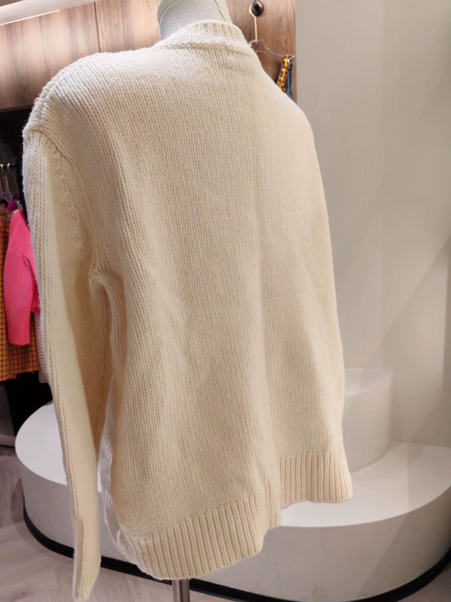 Sandro Sandro Jacquard Ribbed Trim Knit Top Size M / US 6-8 / IT 42-44 - 2 Thumbnail