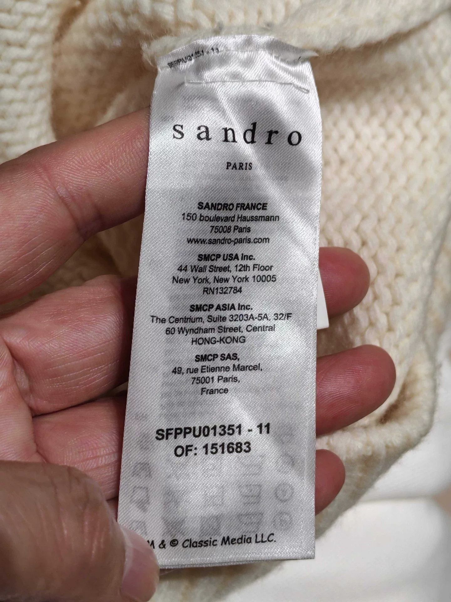 Sandro Sandro Jacquard Ribbed Trim Knit Top Size M / US 6-8 / IT 42-44 - 4 Thumbnail