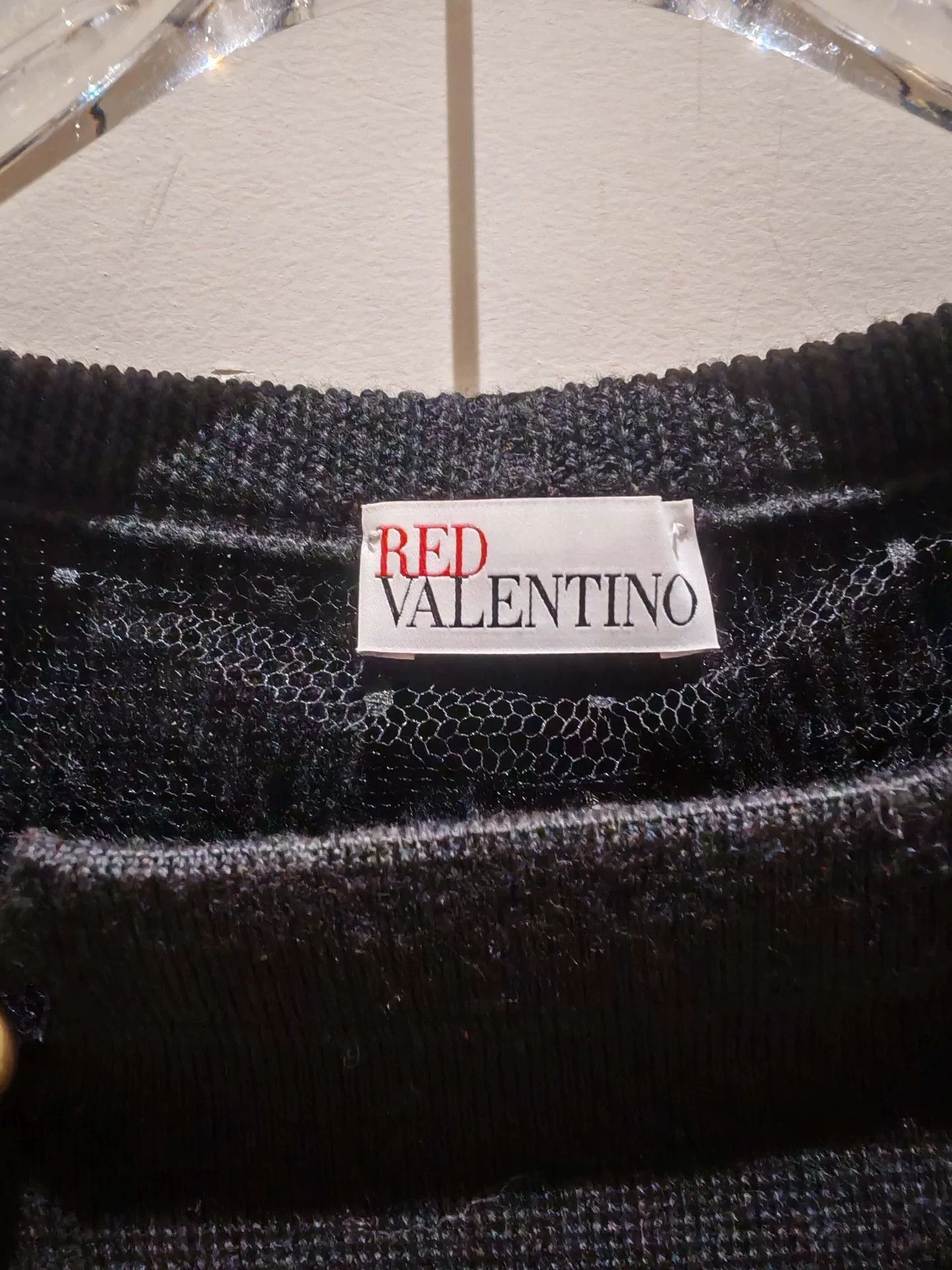 RED Valentino Red Valentino Black Knit Top Size M / US 6-8 / IT 42-44 - 3 Thumbnail
