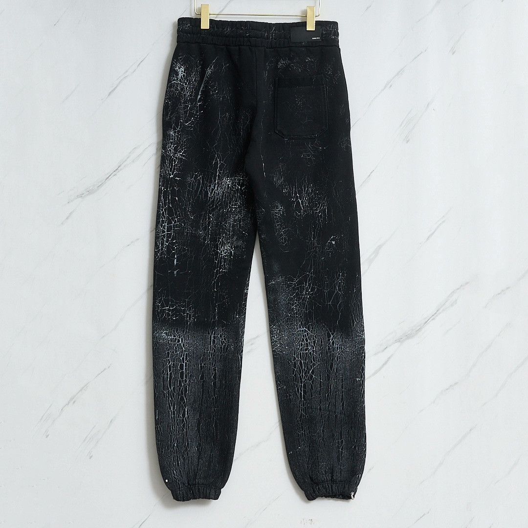 Amiri Amiri Men's Cracked Pattern Jogger Pants Size US 31 - 3 Thumbnail