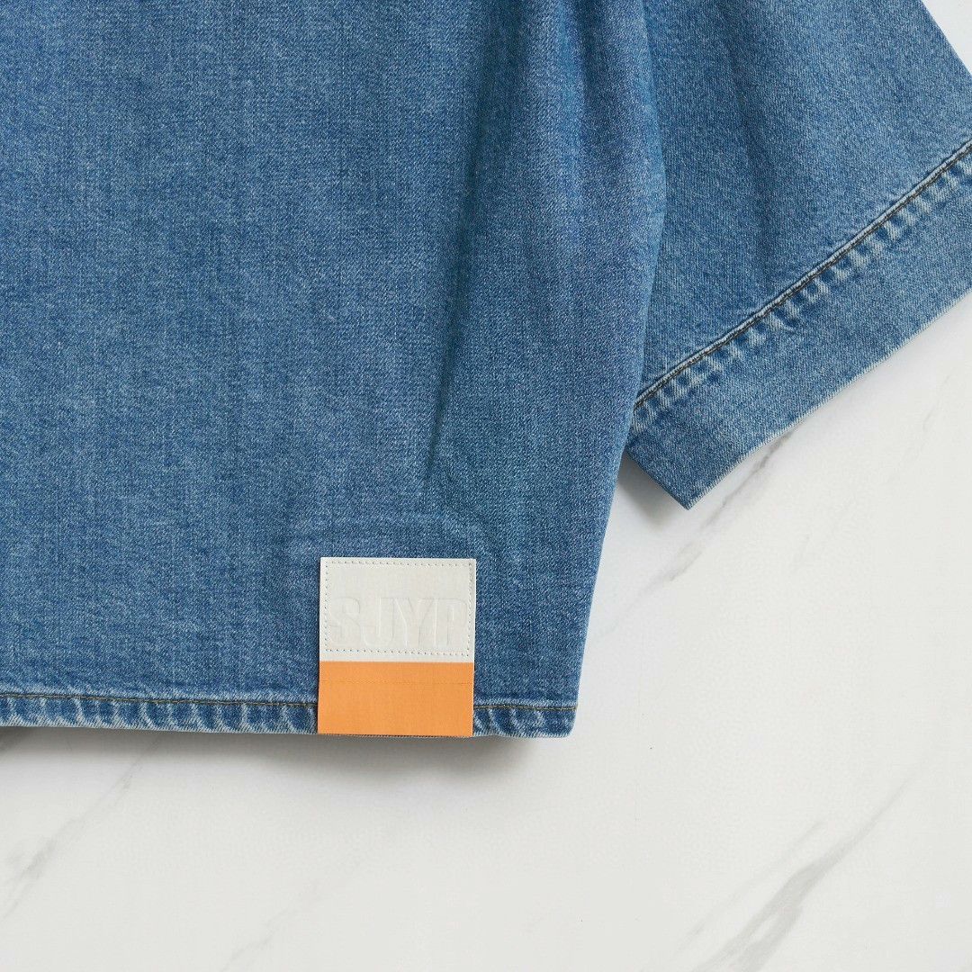 Other SJYP Embroidered Washed Denim Jacket Size S / US 4 / IT 40 - 6 Thumbnail