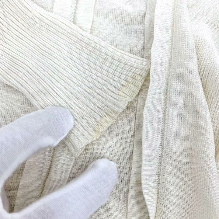 Chanel Chanel Beige Ruffle Crewneck Sweater Size M / US 6-8 / IT 42-44 - 9 Thumbnail