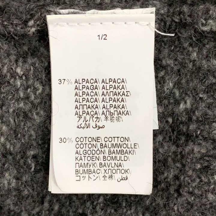 Brunello Cucinelli Brunello Cucinelli Gray Sequined Alpaca V-Neck Sweater Size M / US 6-8 / IT 42-44 - 6 Thumbnail