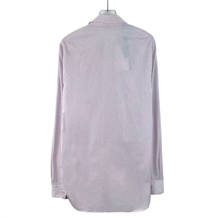 Dior Dior 2024 Pink Vertical Stripe Logo Shirt Size M / US 6-8 / IT 42-44 - 2 Thumbnail