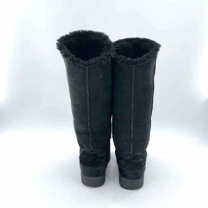 Other Stella Luna Black Fur-Lined Flat Mid-Calf Boots Size US 4 / IT 34 - 4 Thumbnail