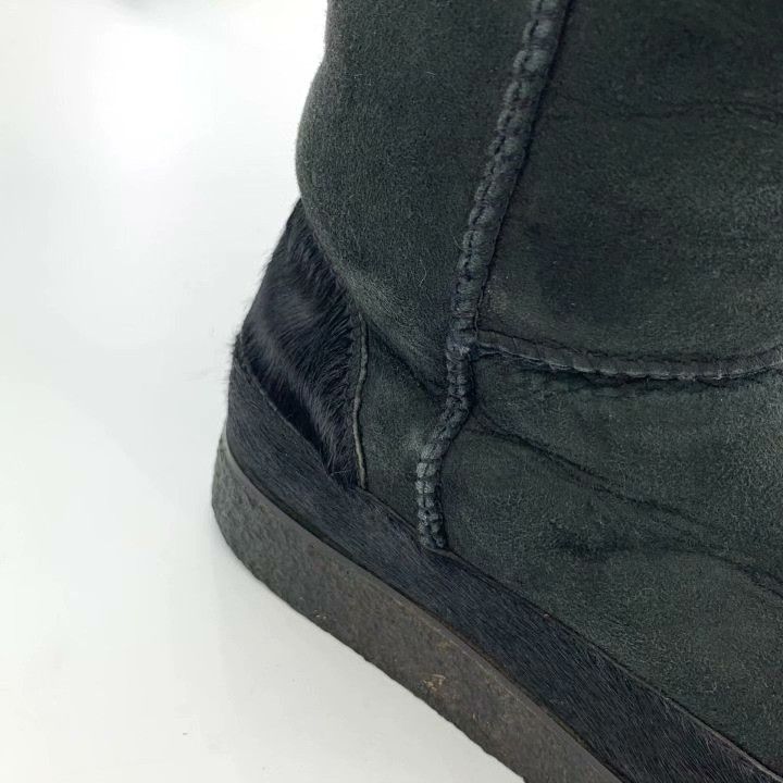 Other Stella Luna Black Fur-Lined Flat Mid-Calf Boots Size US 4 / IT 34 - 8 Thumbnail