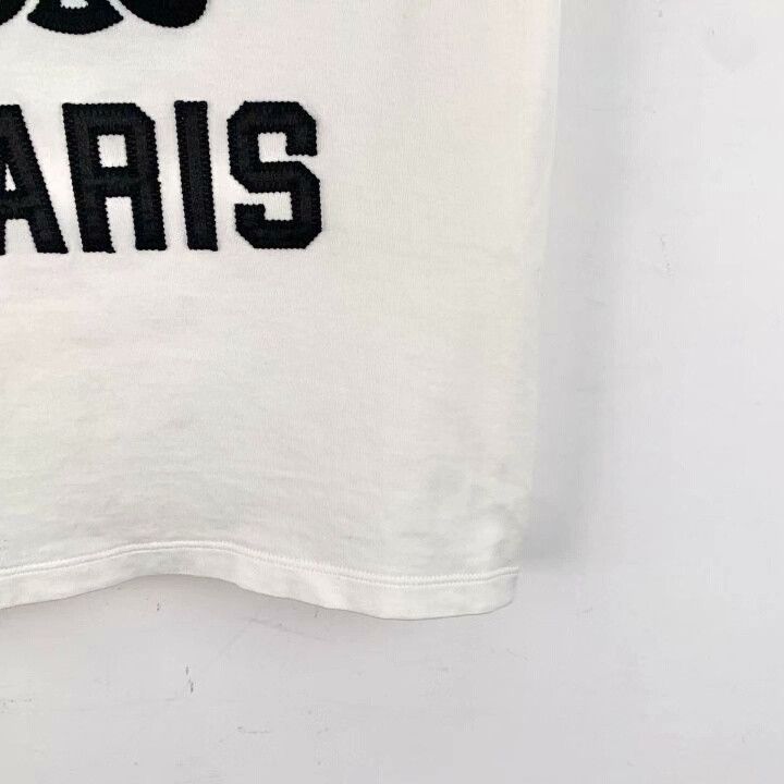 Celine Celine White Logo Embroidered Cotton T-shirt Size M / US 6-8 / IT 42-44 - 5 Thumbnail