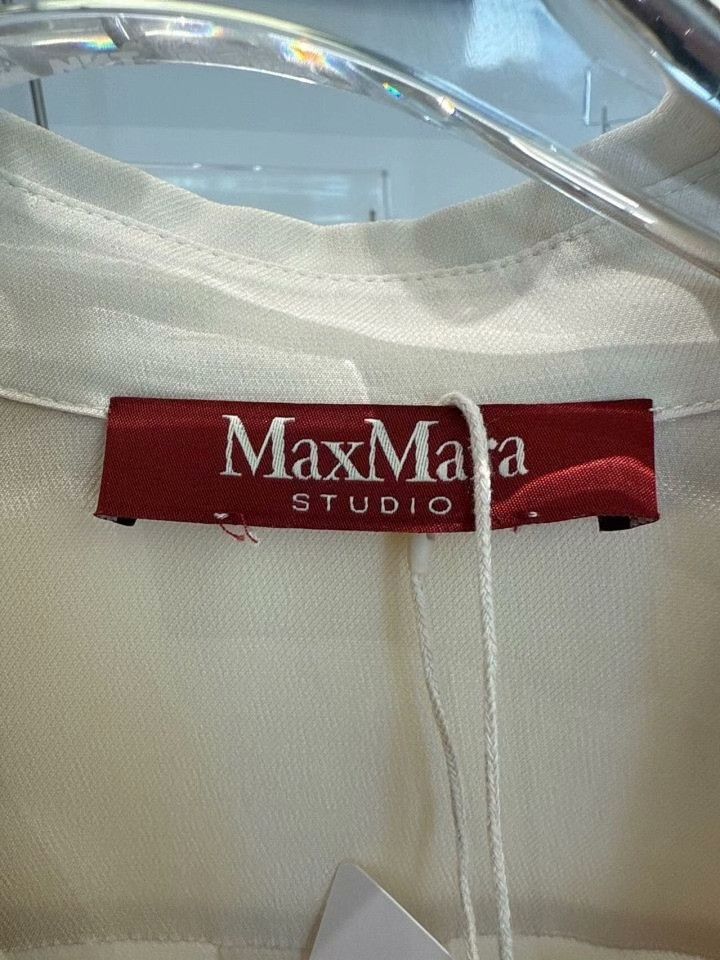 Max Mara MaxMara Gold Silk Collared Long-Sleeve Shirt Size M / US 6-8 / IT 42-44 - 5 Thumbnail