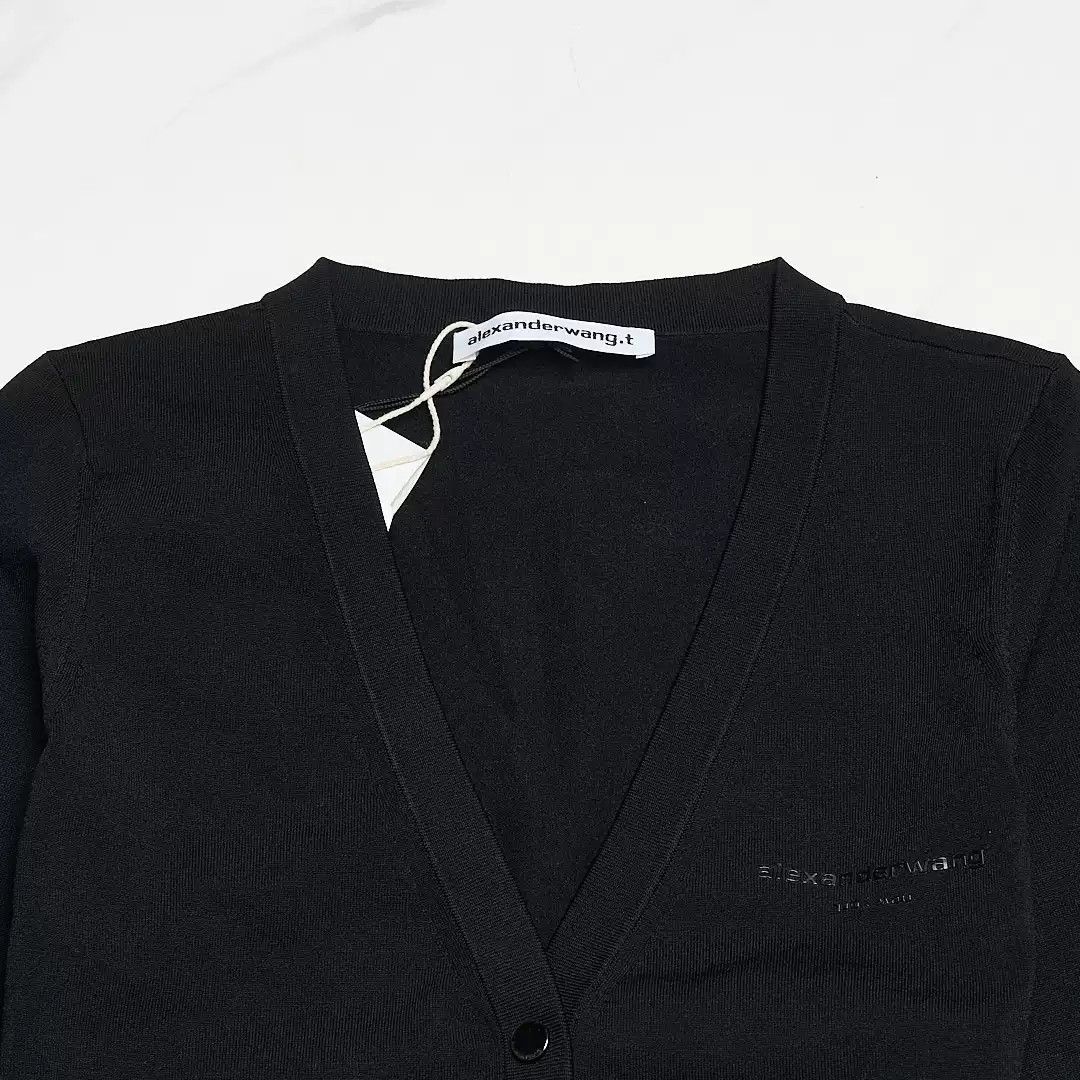 Alexander Wang Alexander Wang Women's Logo Knit Cardigan Size M / US 6-8 / IT 42-44 - 2 Thumbnail