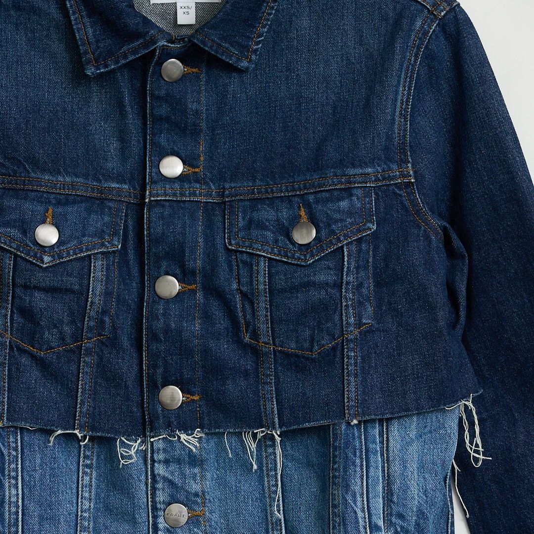 Frame Frame Women's Spliced Denim Jacket Size M / US 6-8 / IT 42-44 - 3 Thumbnail