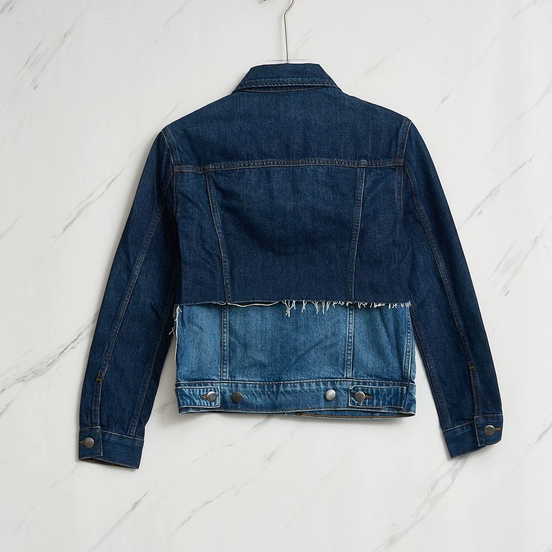 Frame Frame Women's Spliced Denim Jacket Size M / US 6-8 / IT 42-44 - 4 Thumbnail
