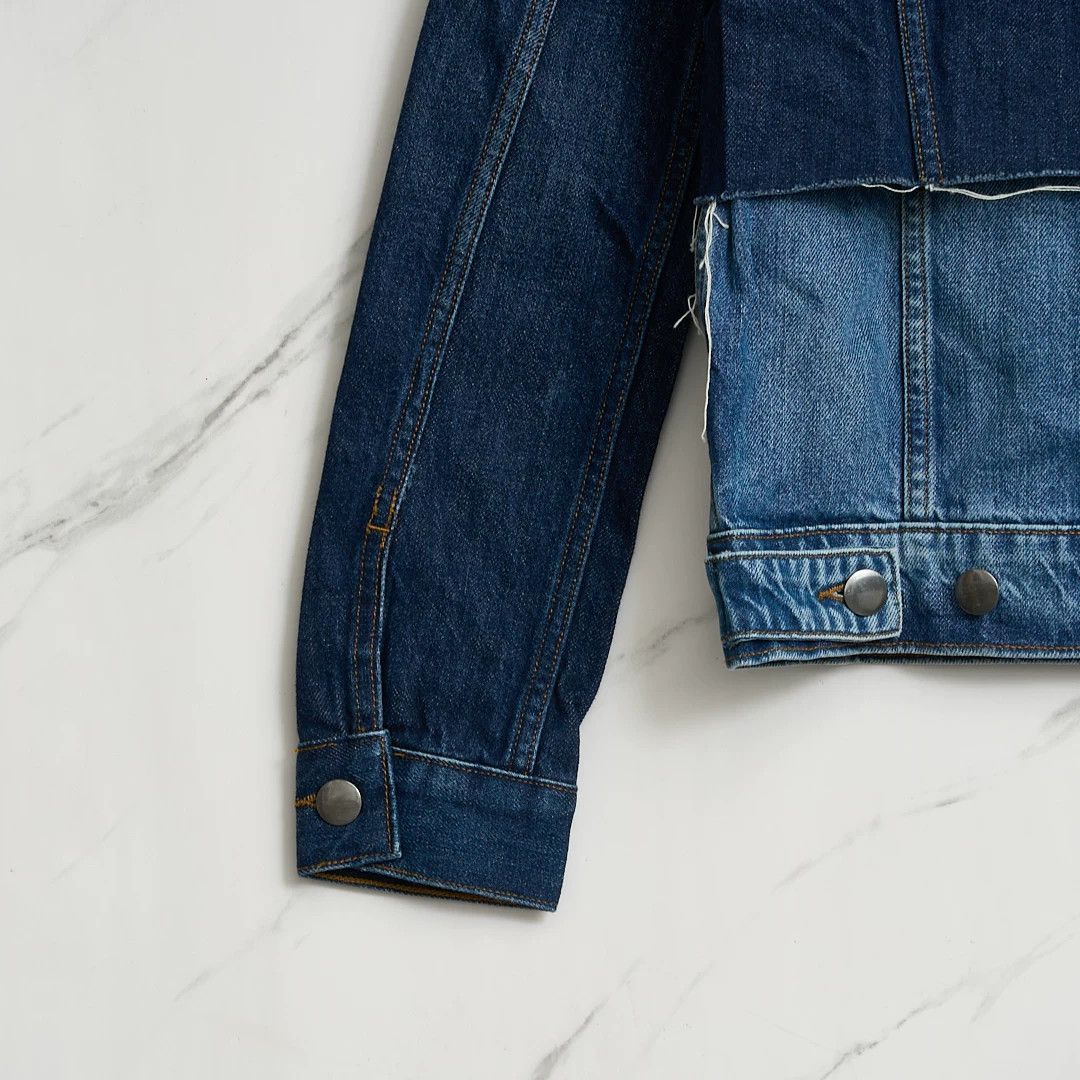 Frame Frame Women's Spliced Denim Jacket Size M / US 6-8 / IT 42-44 - 5 Thumbnail