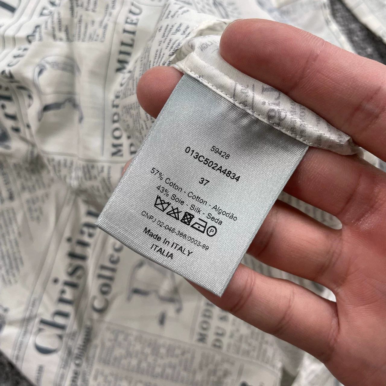 Dior Dior Newspaper Long Sleeve Shirt Size M / US 6-8 / IT 42-44 - 4 Thumbnail