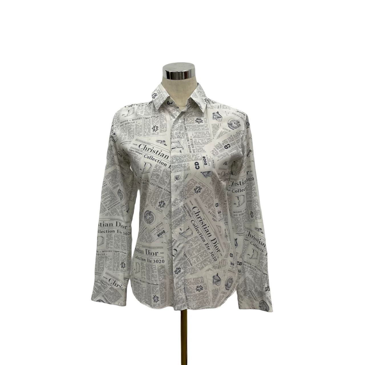 Dior Dior Newspaper Long Sleeve Shirt Size M / US 6-8 / IT 42-44 - 6 Thumbnail