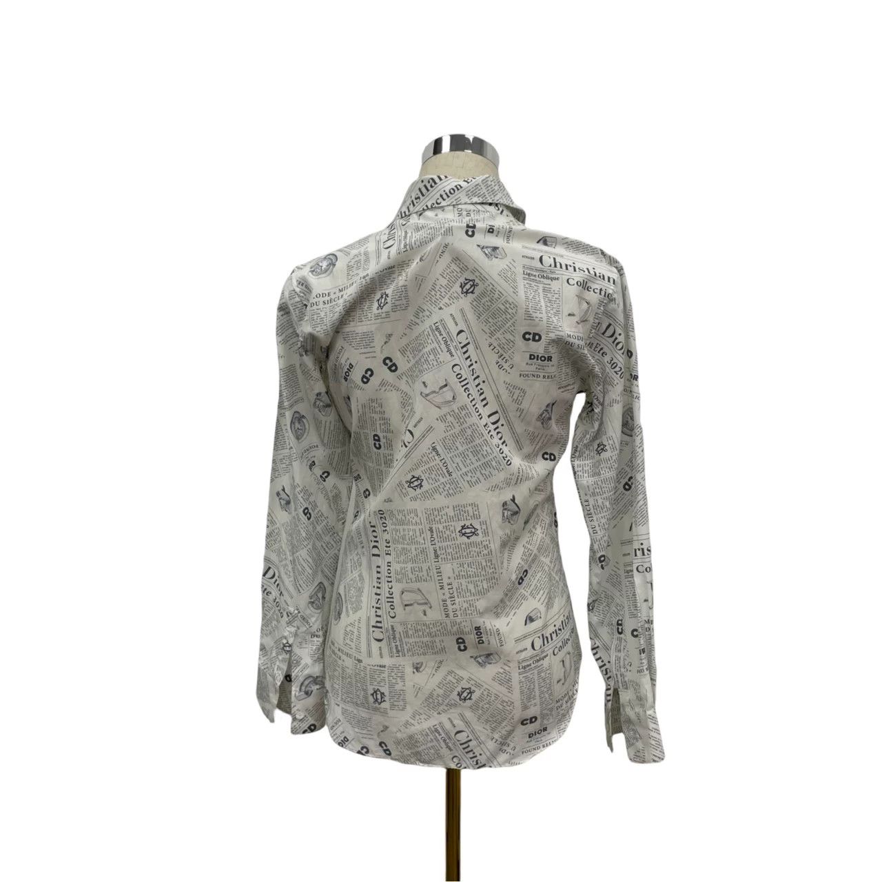 Dior Dior Newspaper Long Sleeve Shirt Size M / US 6-8 / IT 42-44 - 7 Thumbnail