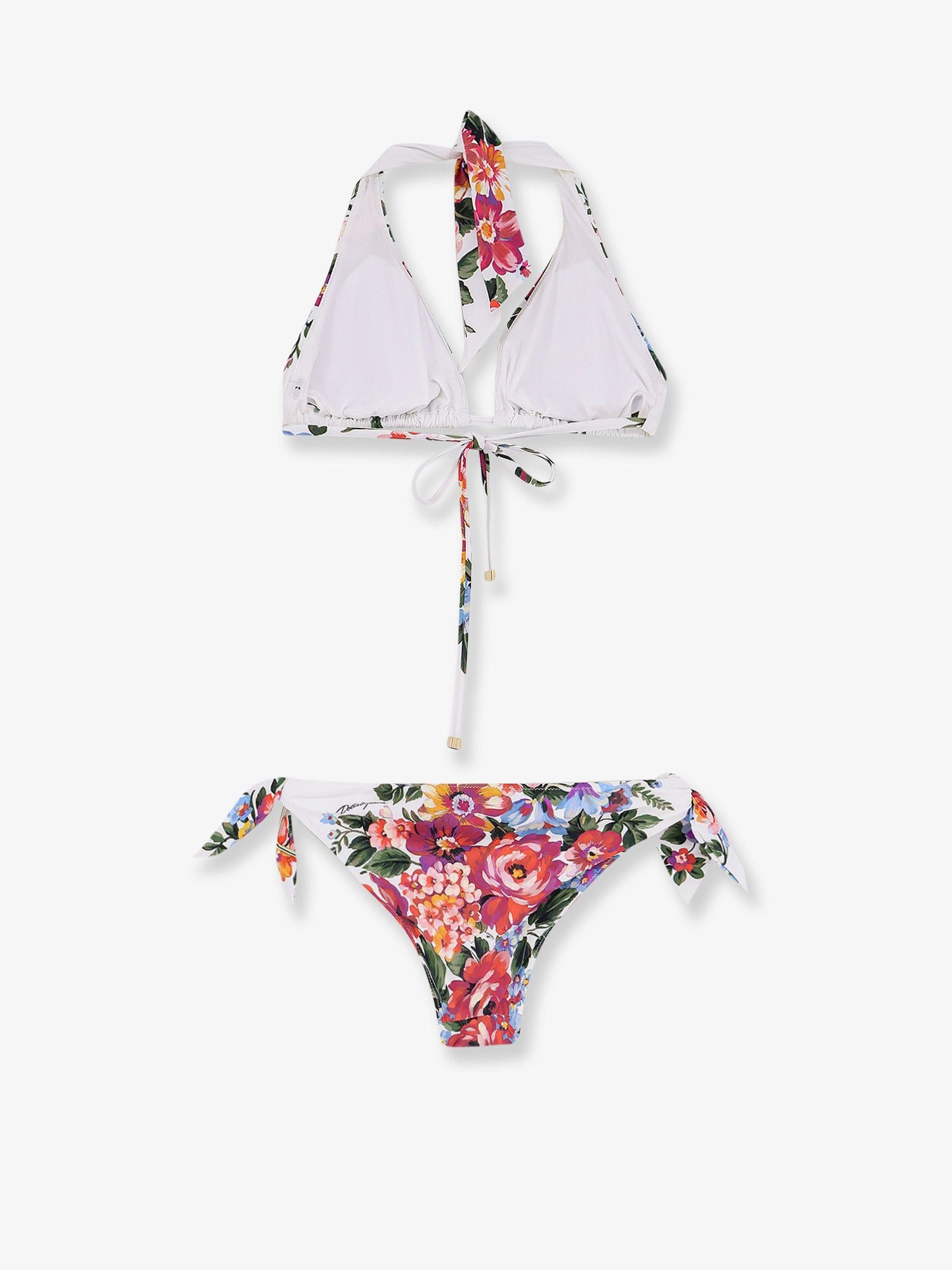 Dolce & Gabbana Nylon Bikini With Floral Print Size L / US 10 / IT 46 - 2 Thumbnail