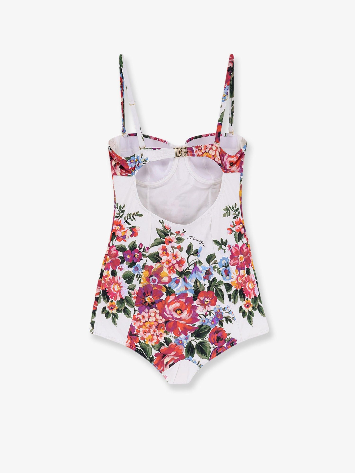 Dolce & Gabbana One-Piece Swimsuit With Floral Print Size M / US 6-8 / IT 42-44 - 2 Thumbnail